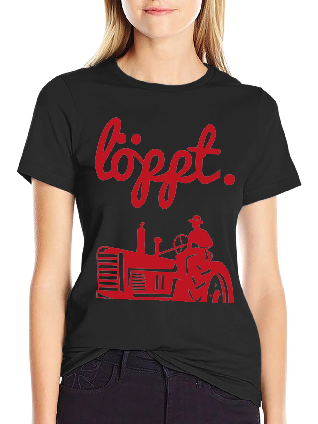 Lofft Tractor T-Shirt - Mens Black Tee