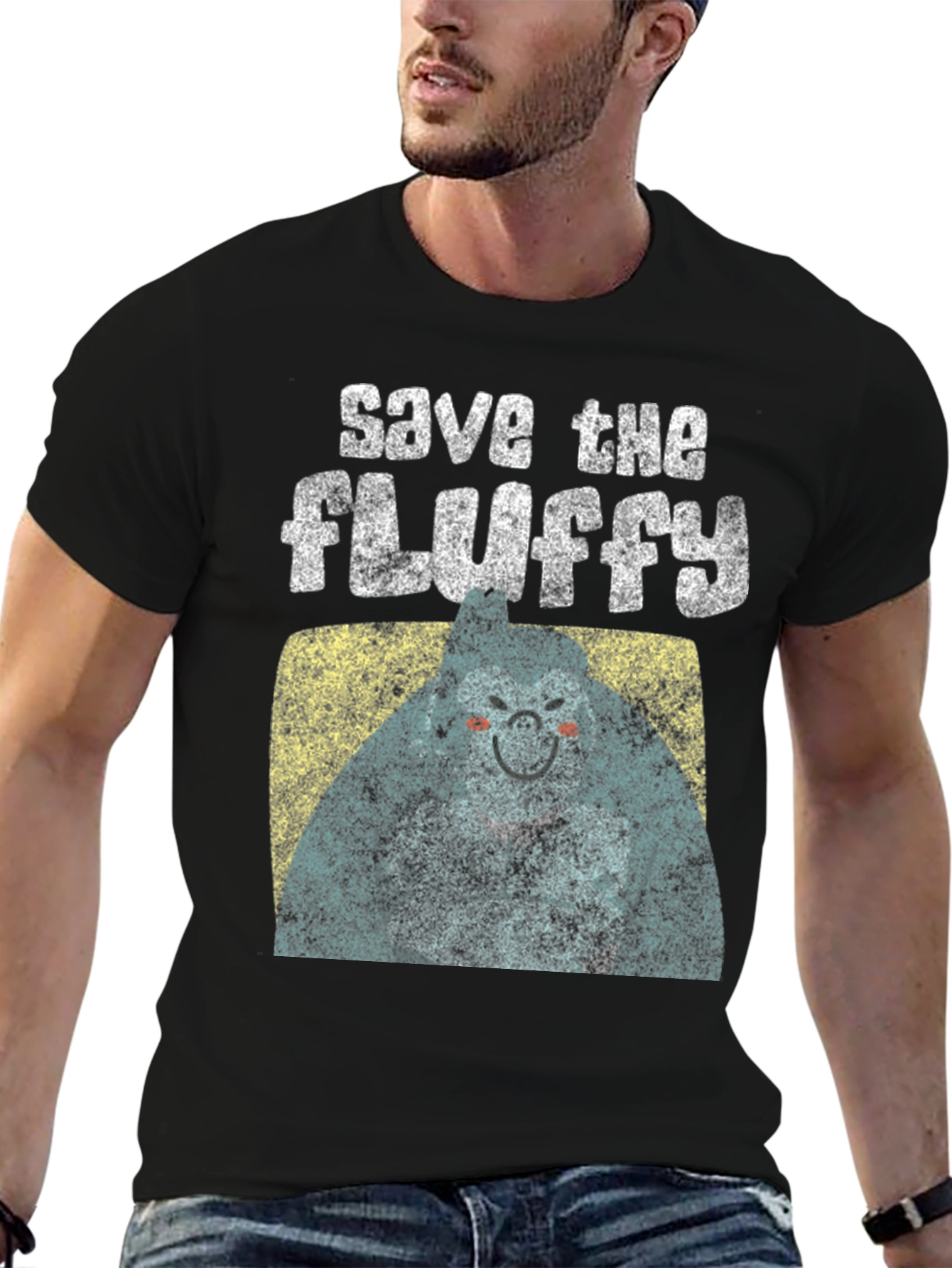 Save The Fluffy Graphic T-Shirt - Comfort Fit