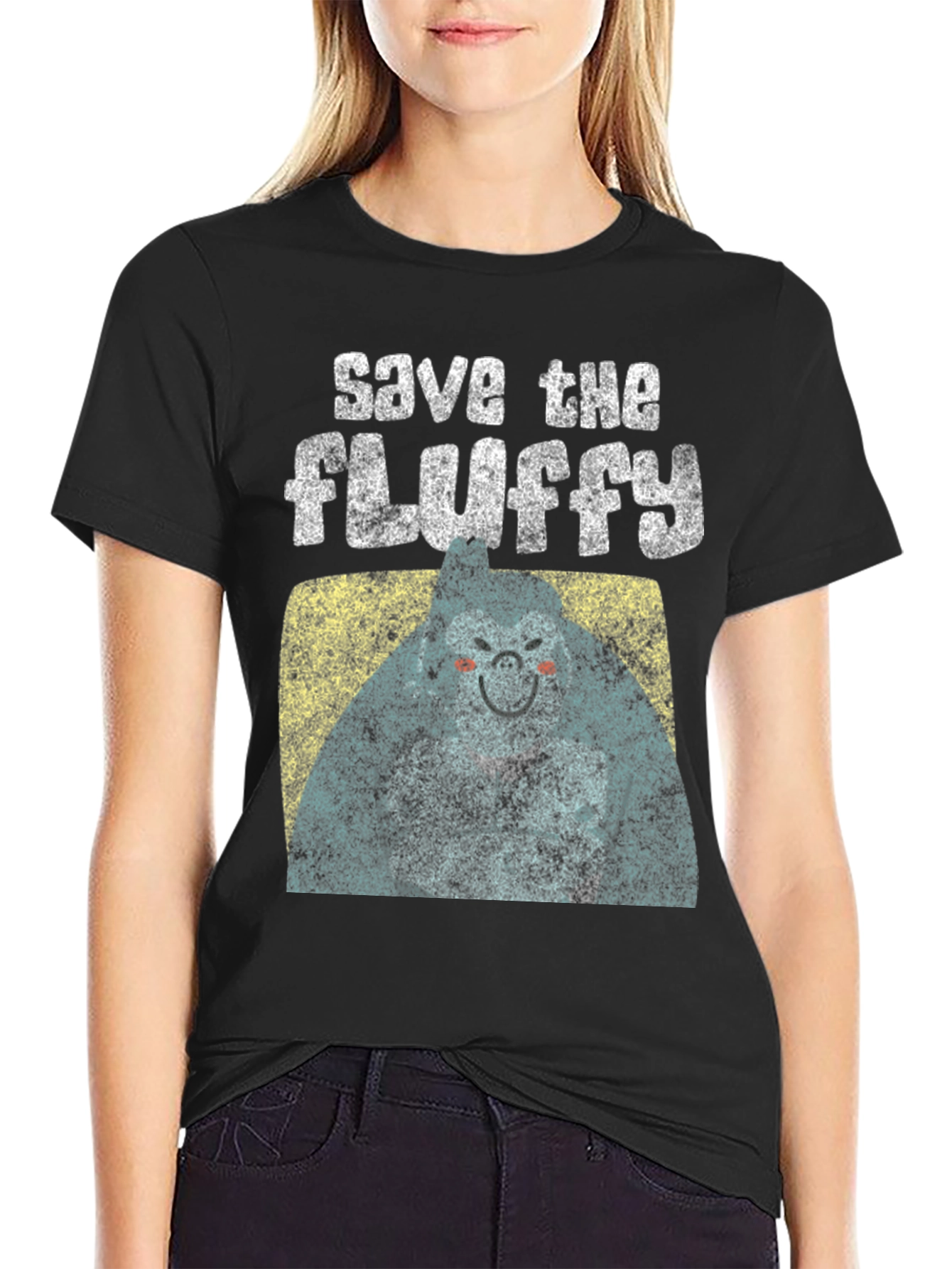 Save The Fluffy Graphic T-Shirt - Comfort Fit