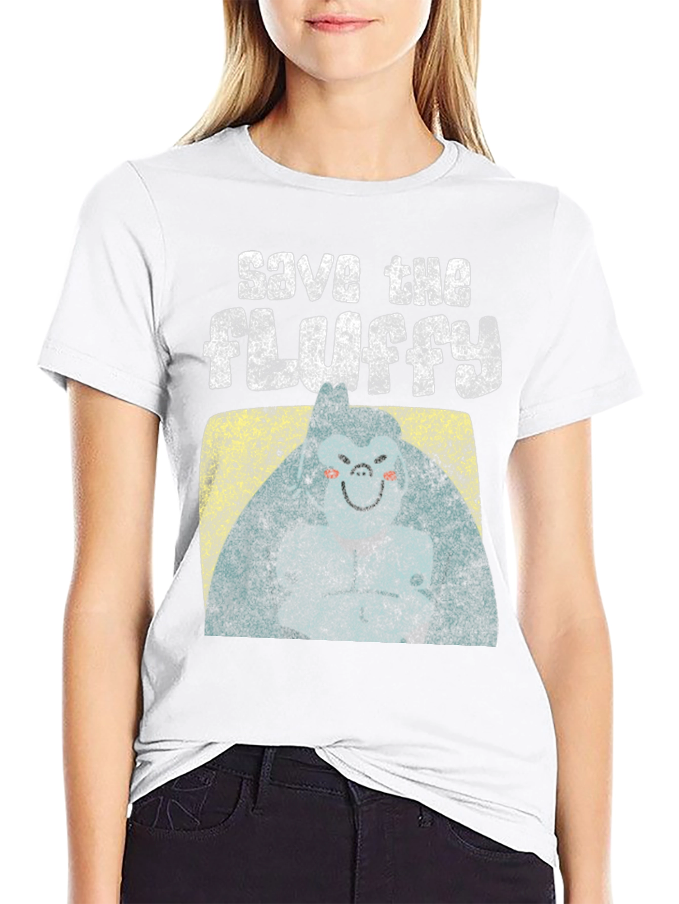 Save The Fluffy Graphic T-Shirt - Comfort Fit