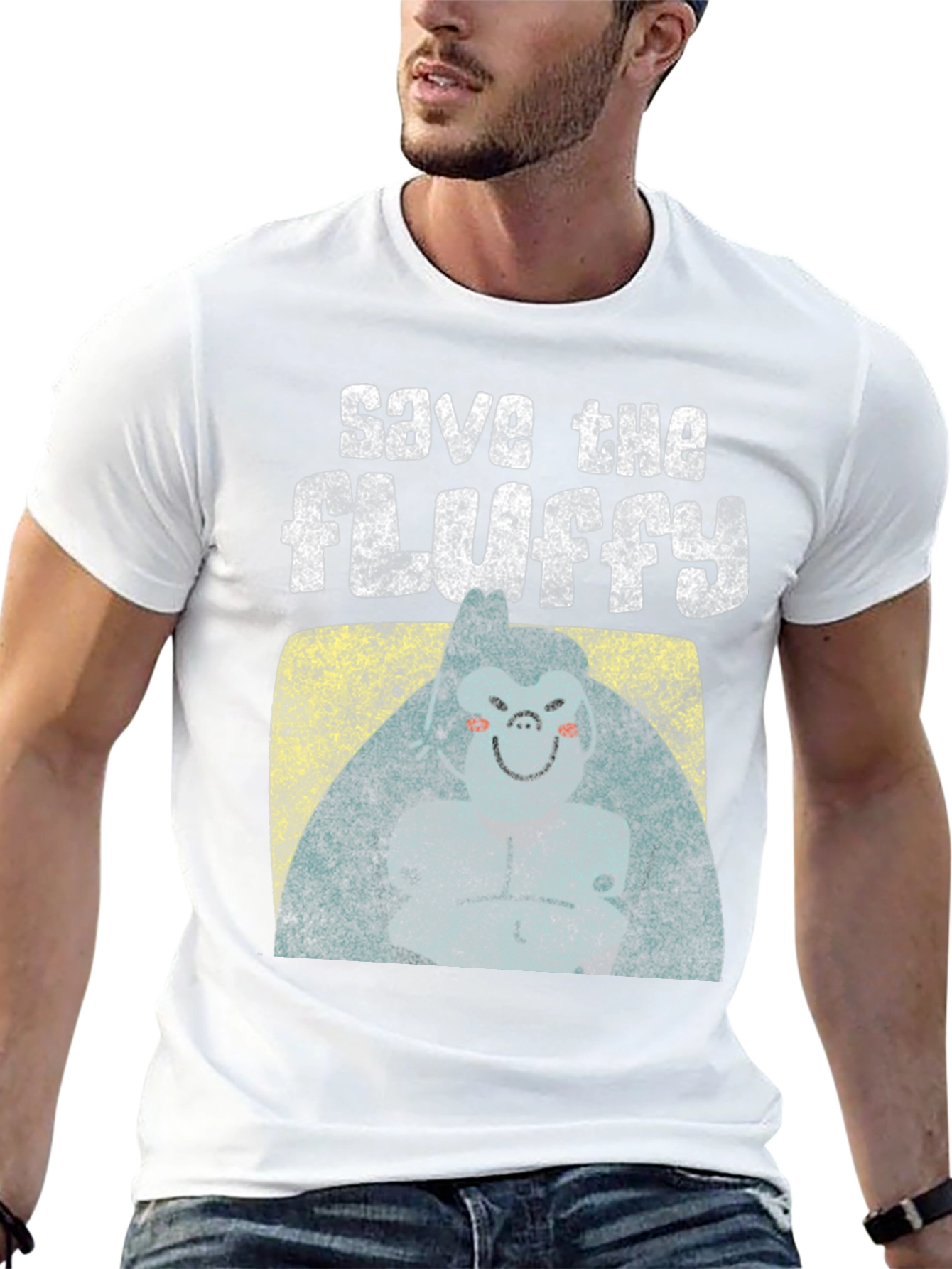 Save The Fluffy Graphic T-Shirt - Comfort Fit