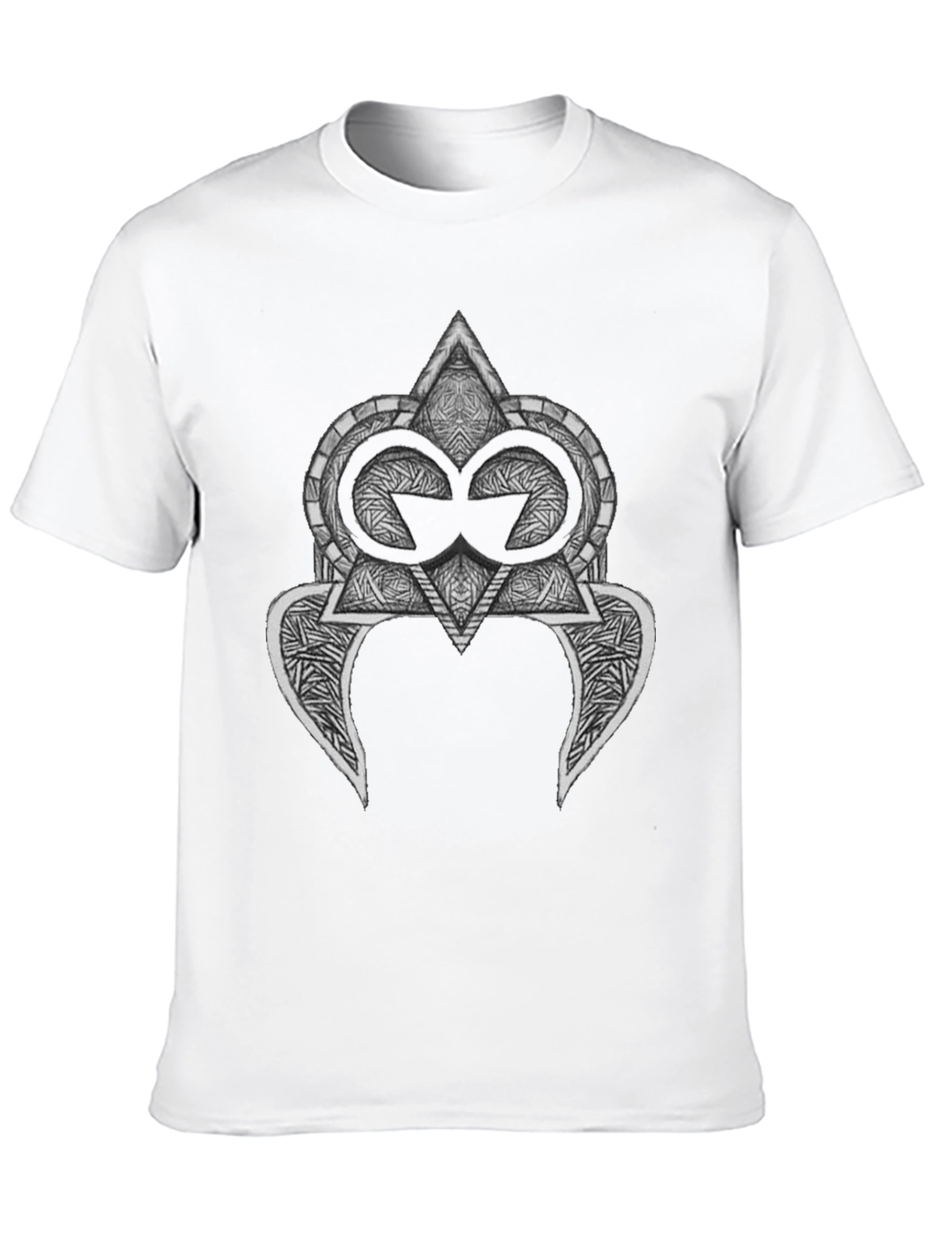 Abstract Graphic Tee - Stylish Mens Black T-Shirt