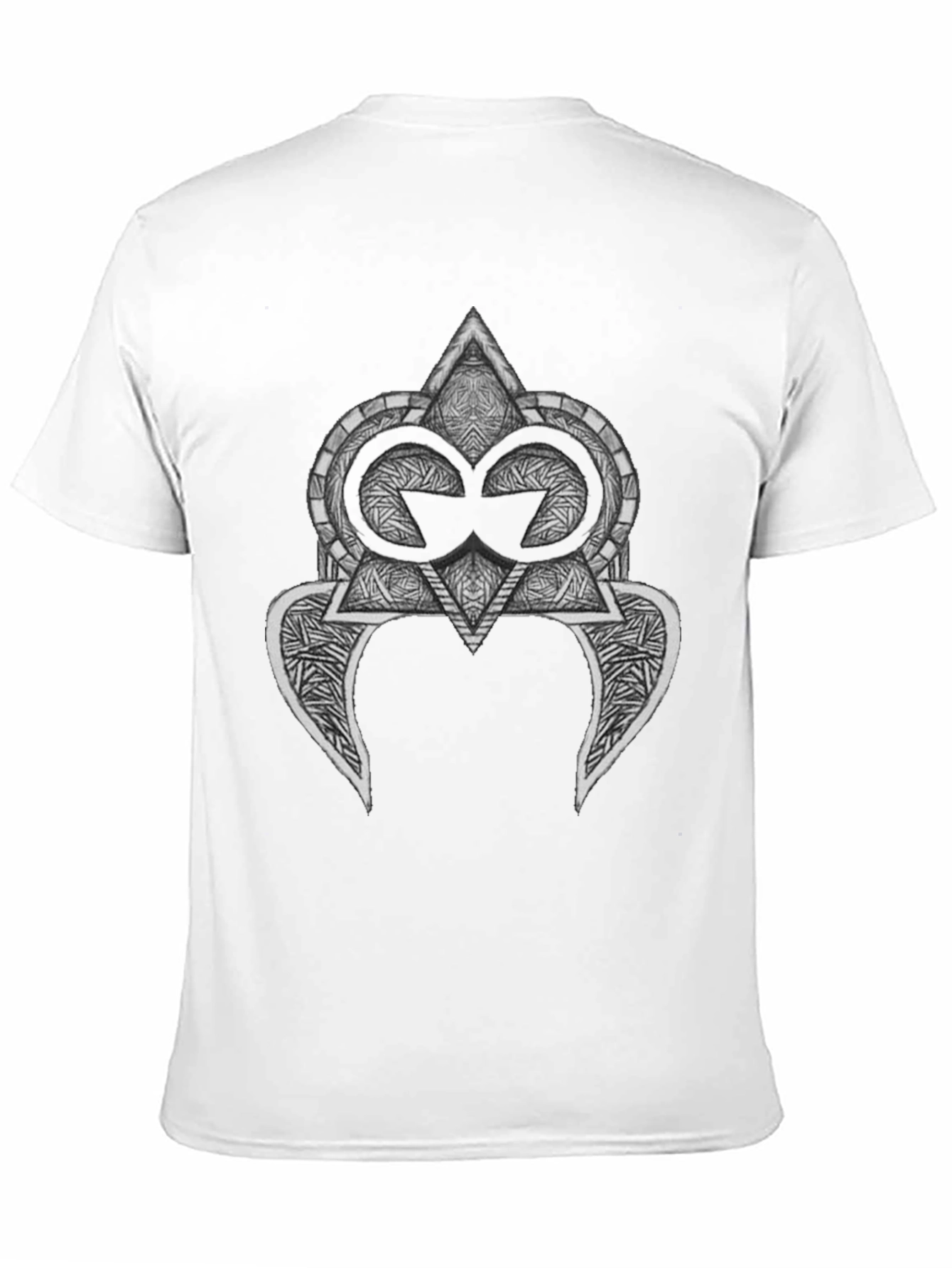 Abstract Graphic Tee - Stylish Mens Black T-Shirt