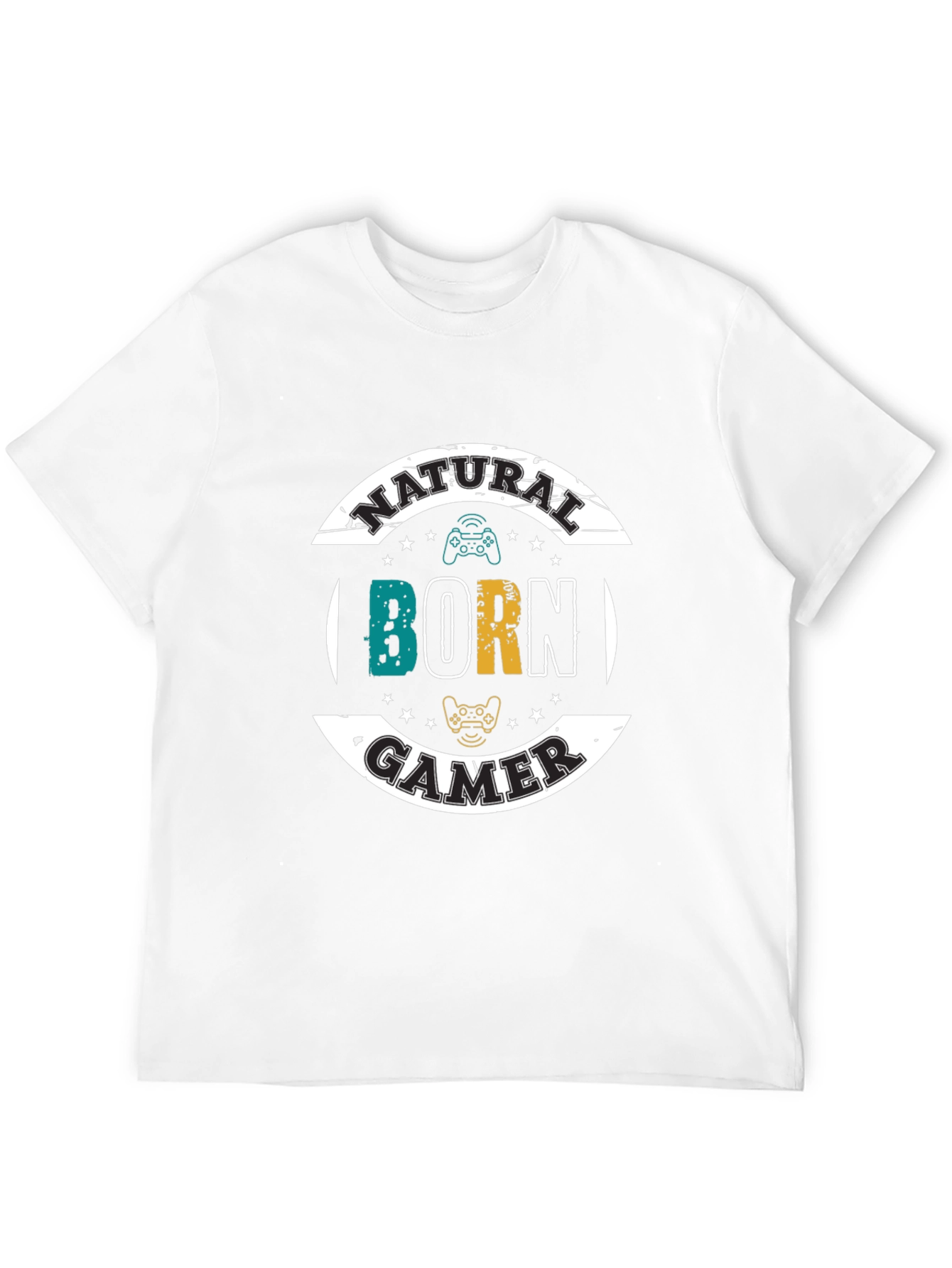 Natural Born Gamer Black T-Shirt
