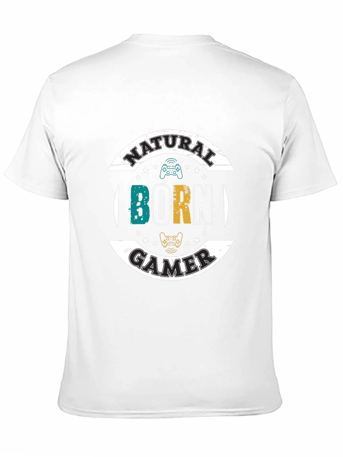Natural Born Gamer Black T-Shirt