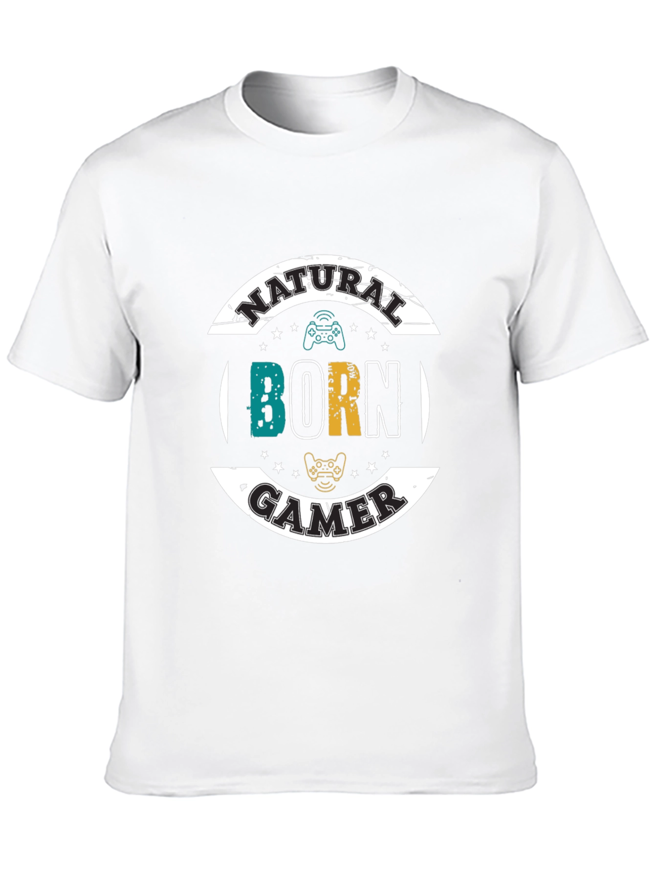 Natural Born Gamer Black T-Shirt