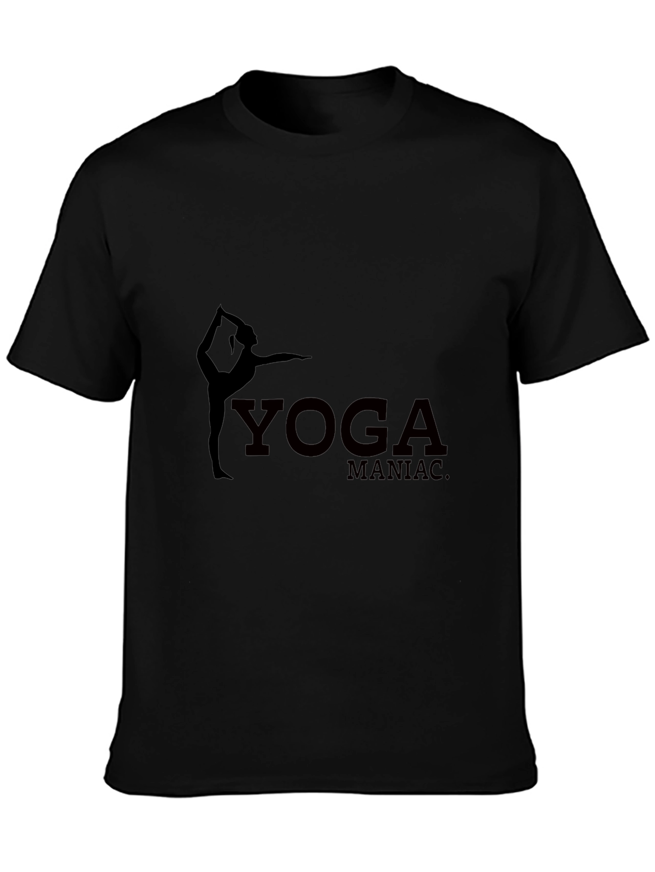 Yoga Maniac Graphic T-Shirt - Black