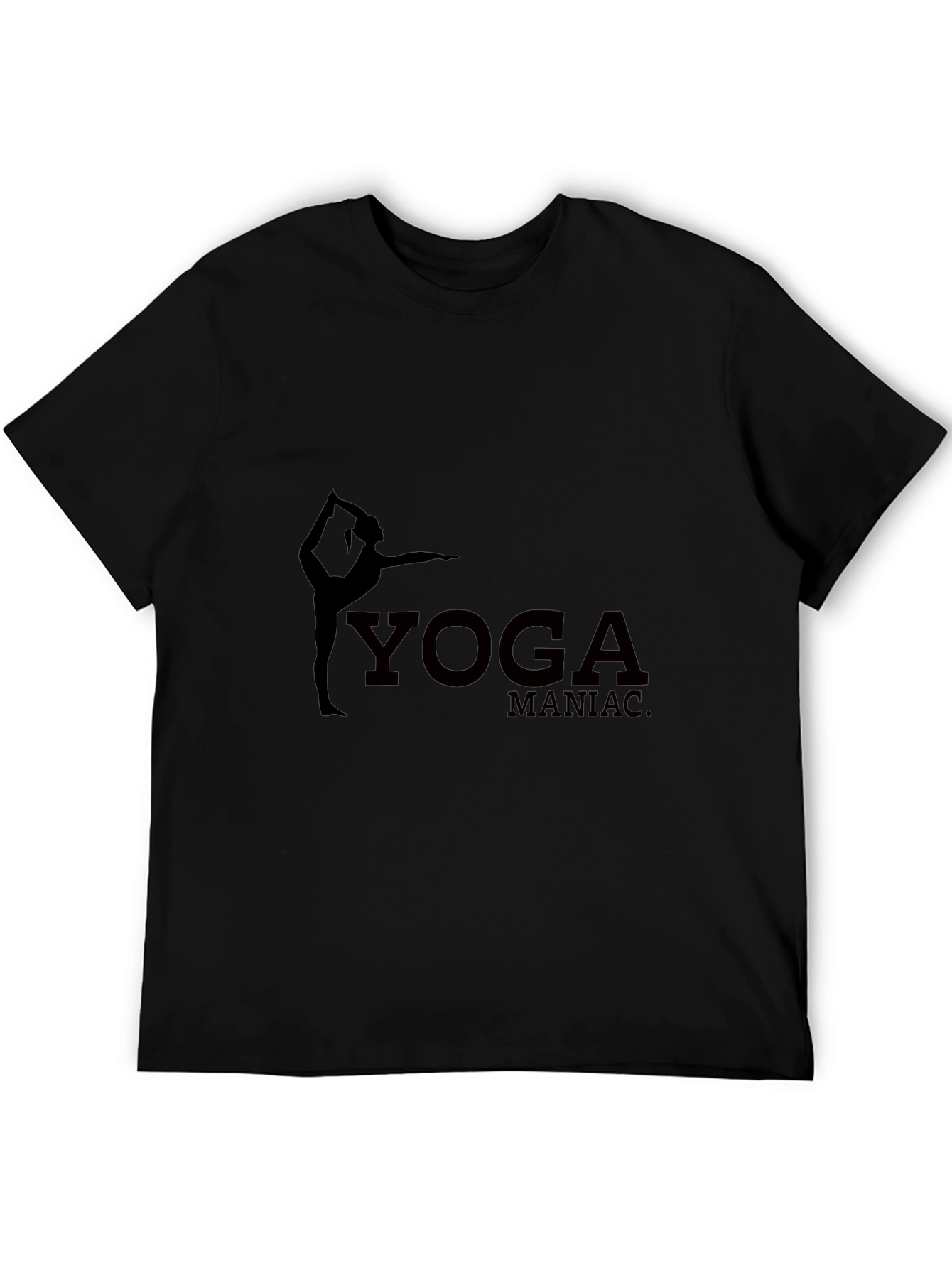Yoga Maniac Graphic T-Shirt - Black