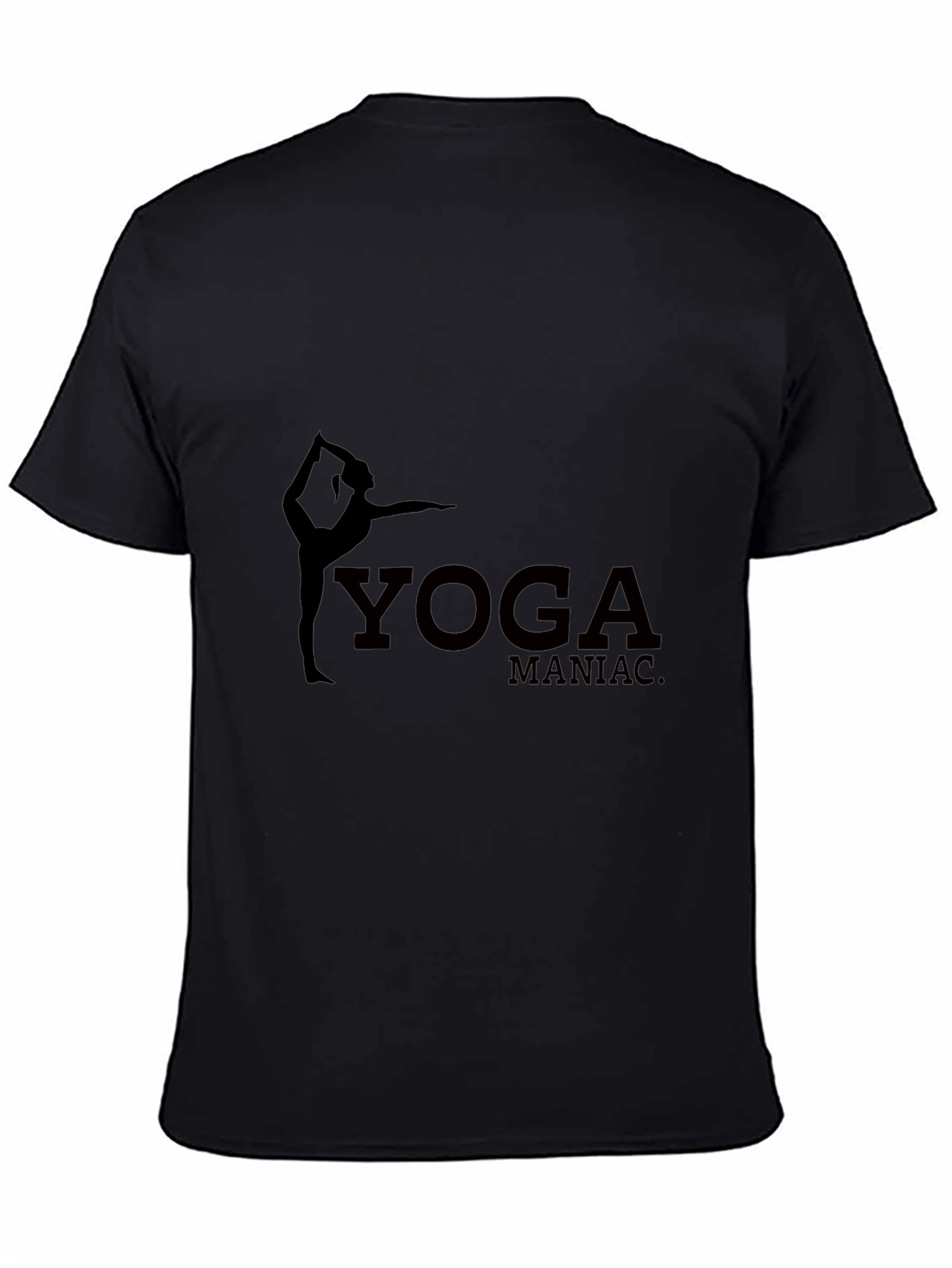 Yoga Maniac Graphic T-Shirt - Black