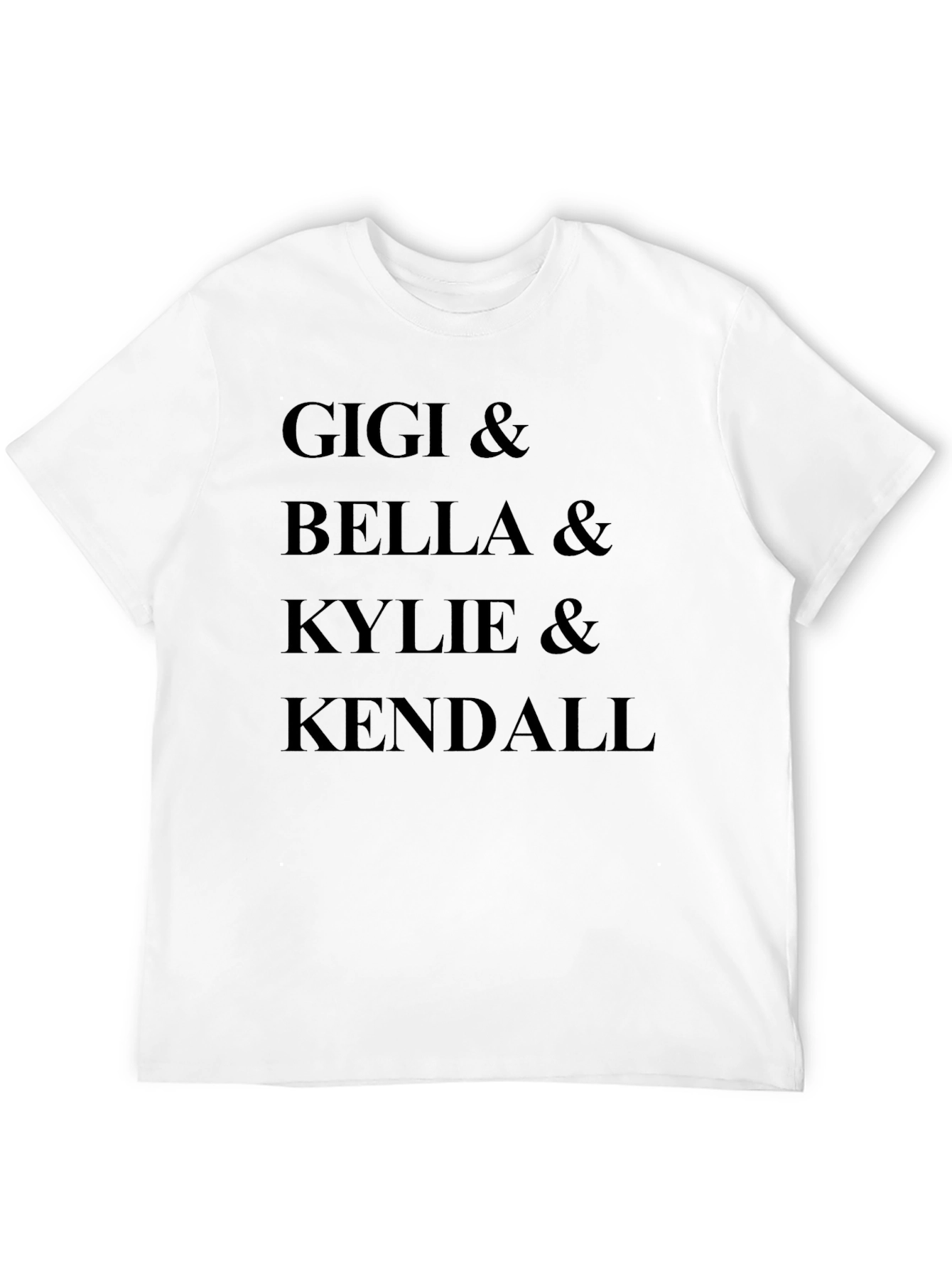 Gigi Bella Kylie Kendall Black Graphic Tee