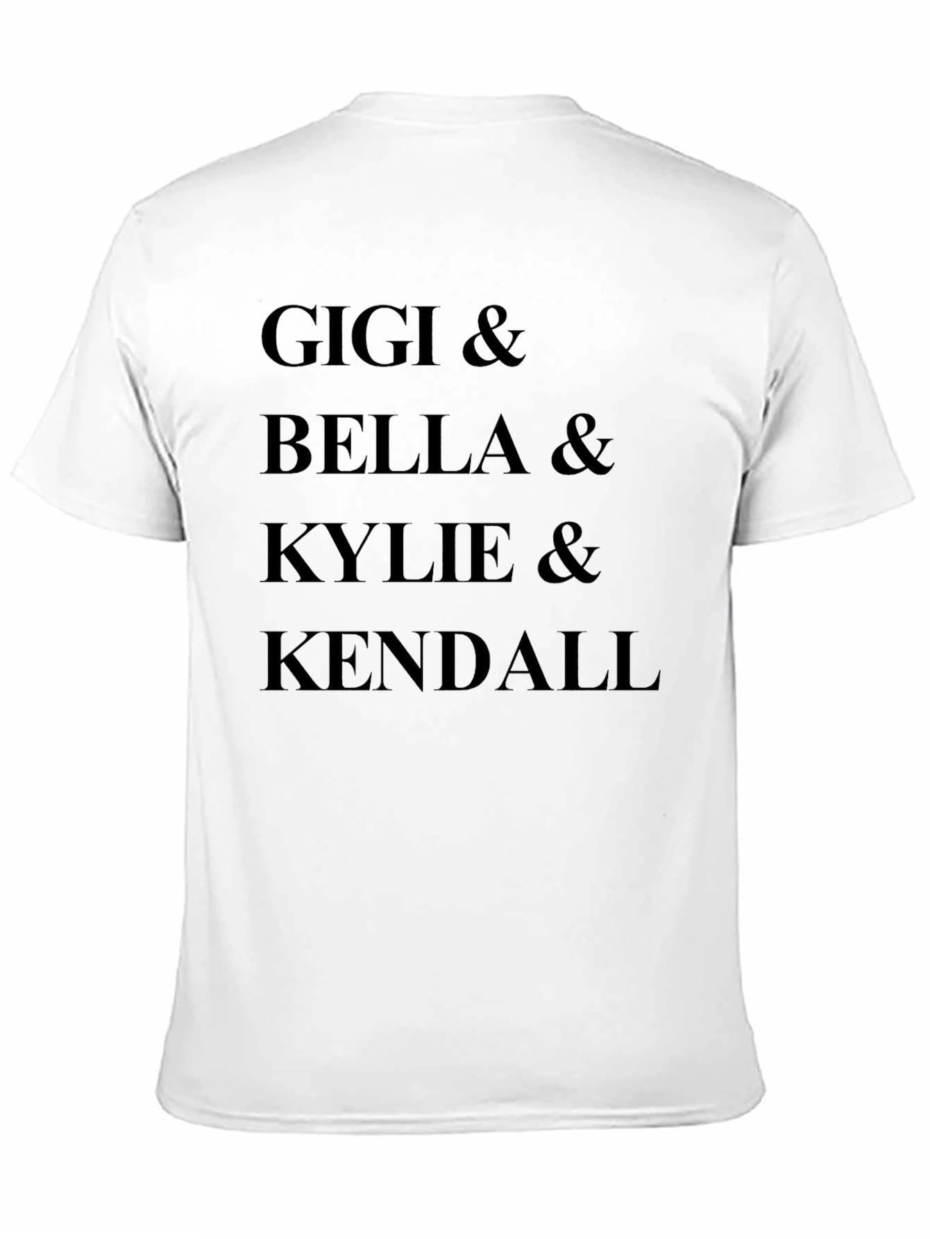 Gigi Bella Kylie Kendall Black Graphic Tee