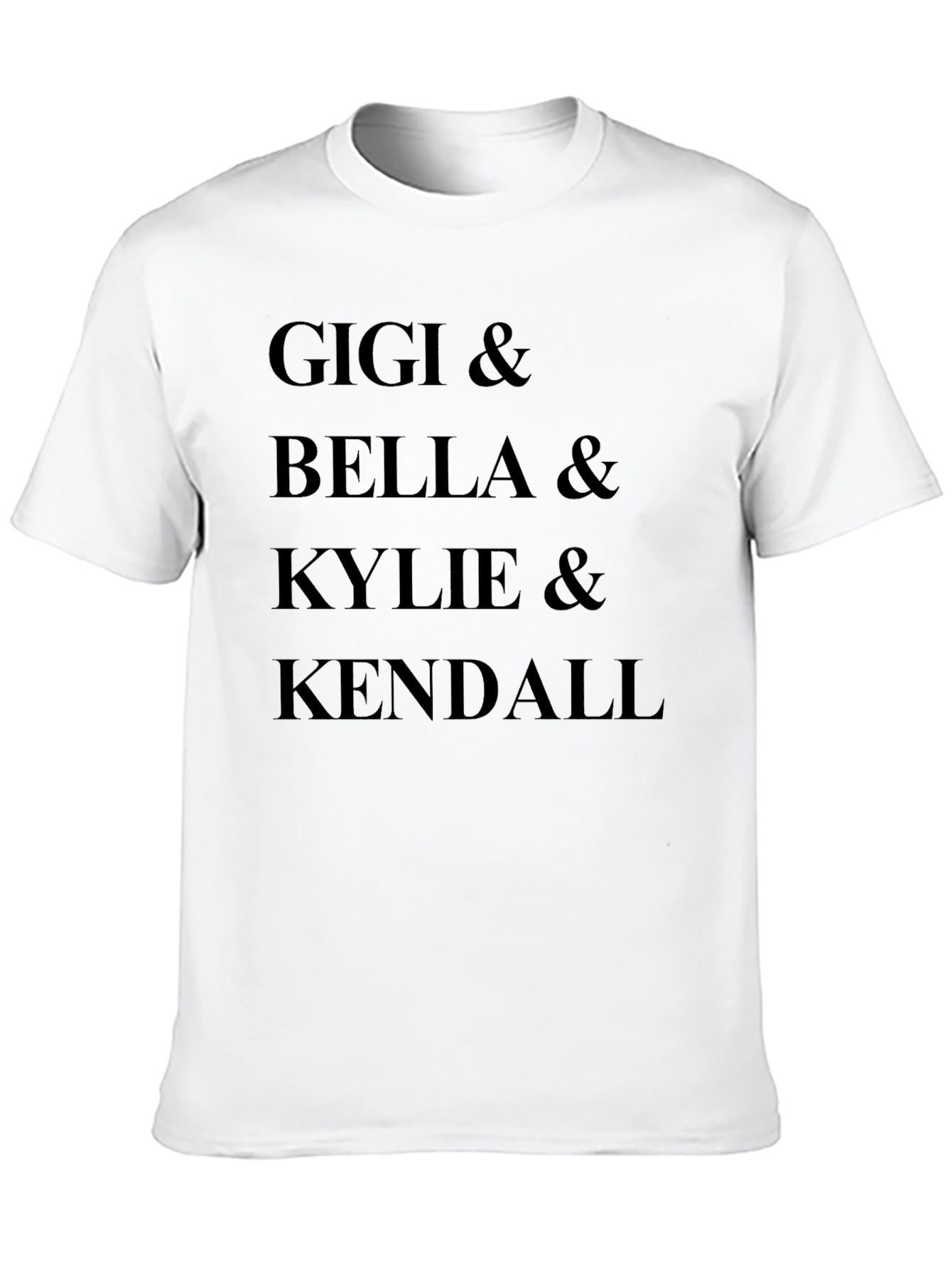 Gigi Bella Kylie Kendall Black Graphic Tee