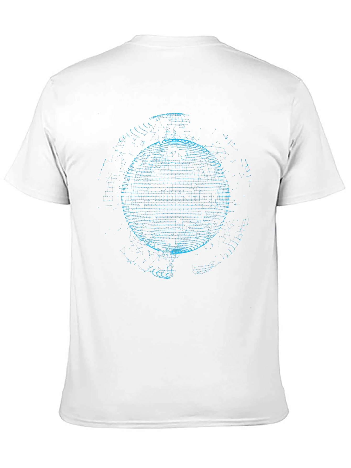 Abstract Sphere Graphic Black T-Shirt