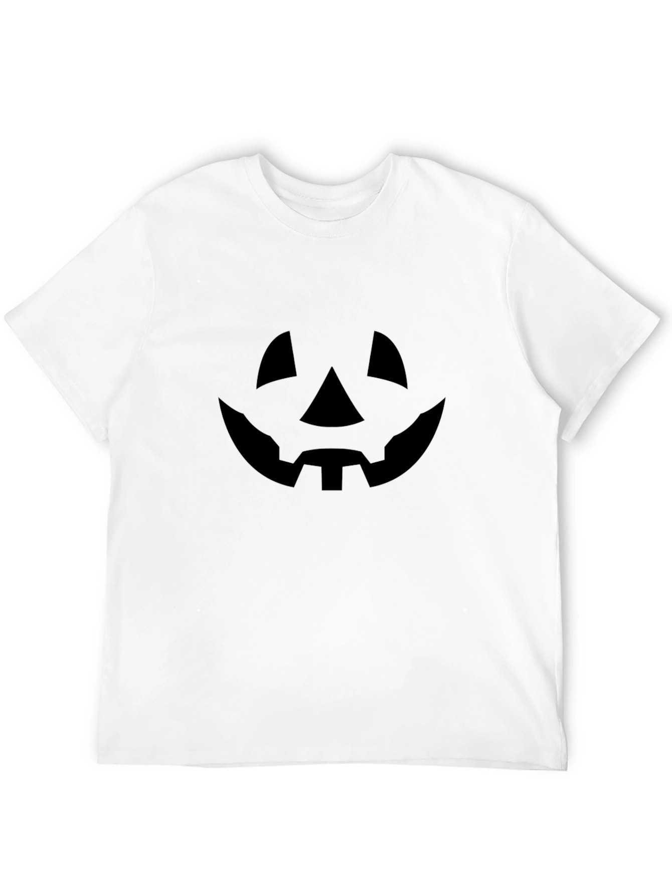 Spooky Pumpkin Face Black T-Shirt Halloween Tee