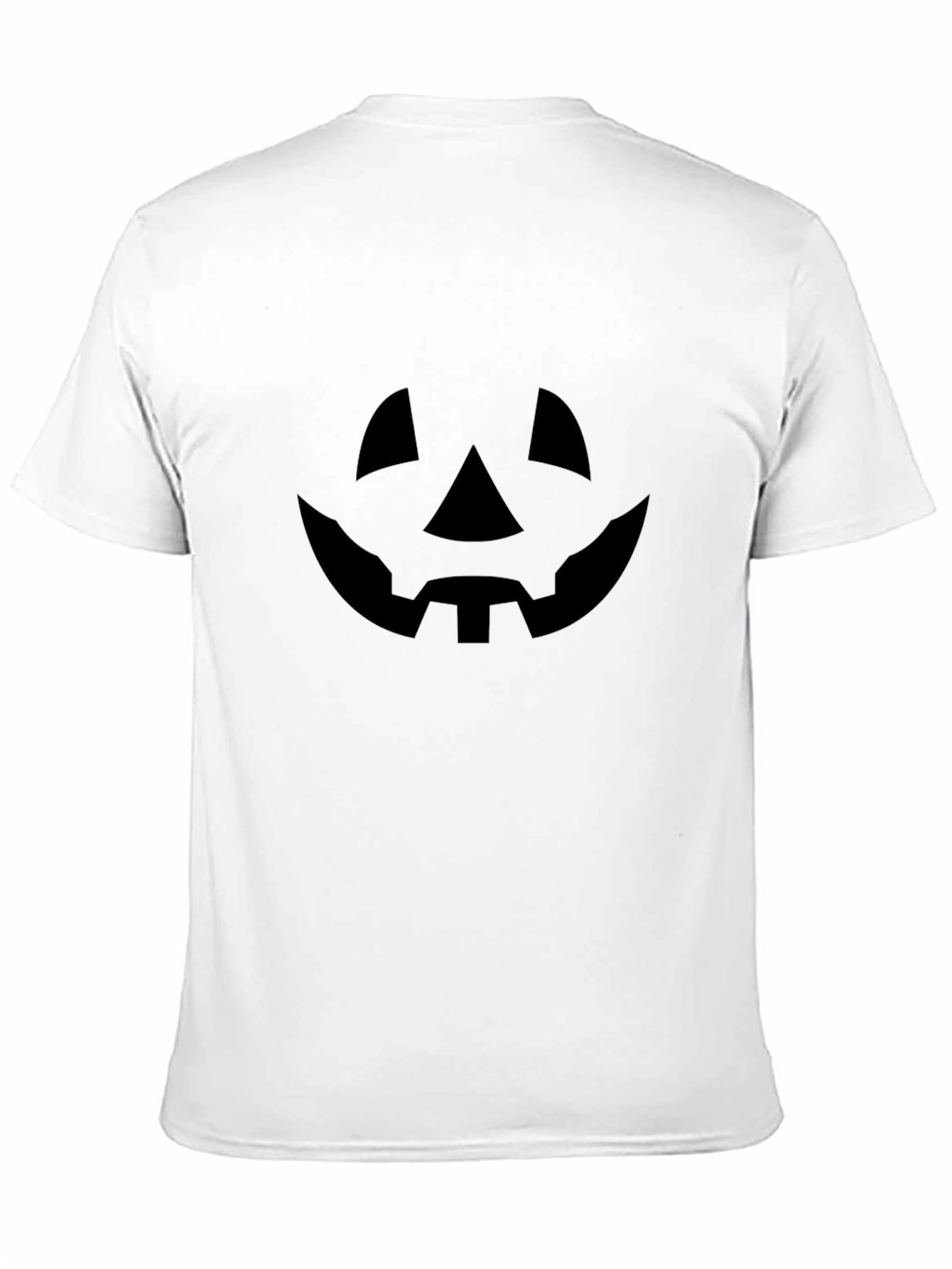 Spooky Pumpkin Face Black T-Shirt Halloween Tee