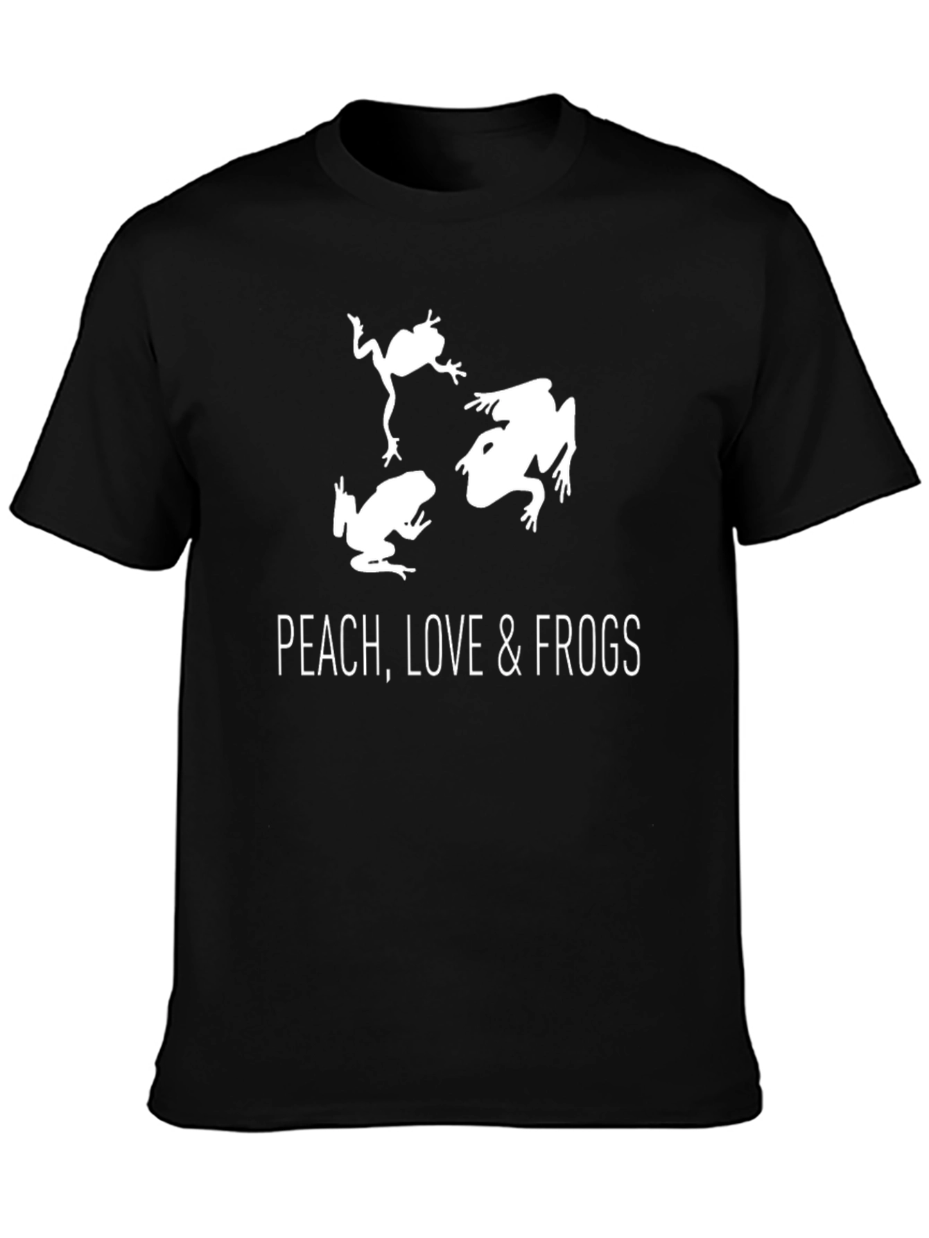 Peach Love & Frogs Graphic Tee