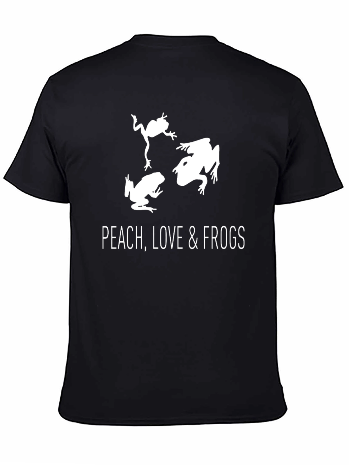 Peach Love & Frogs Graphic Tee