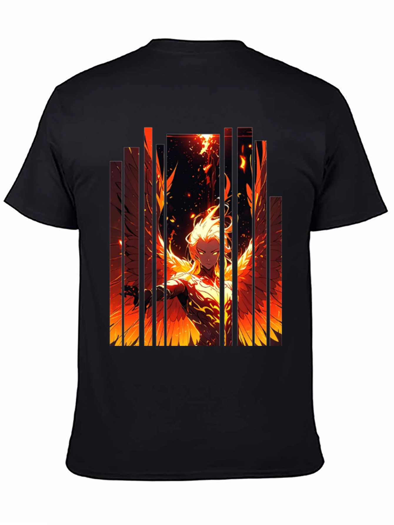 Phoenix Fire Graphic Black T-Shirt
