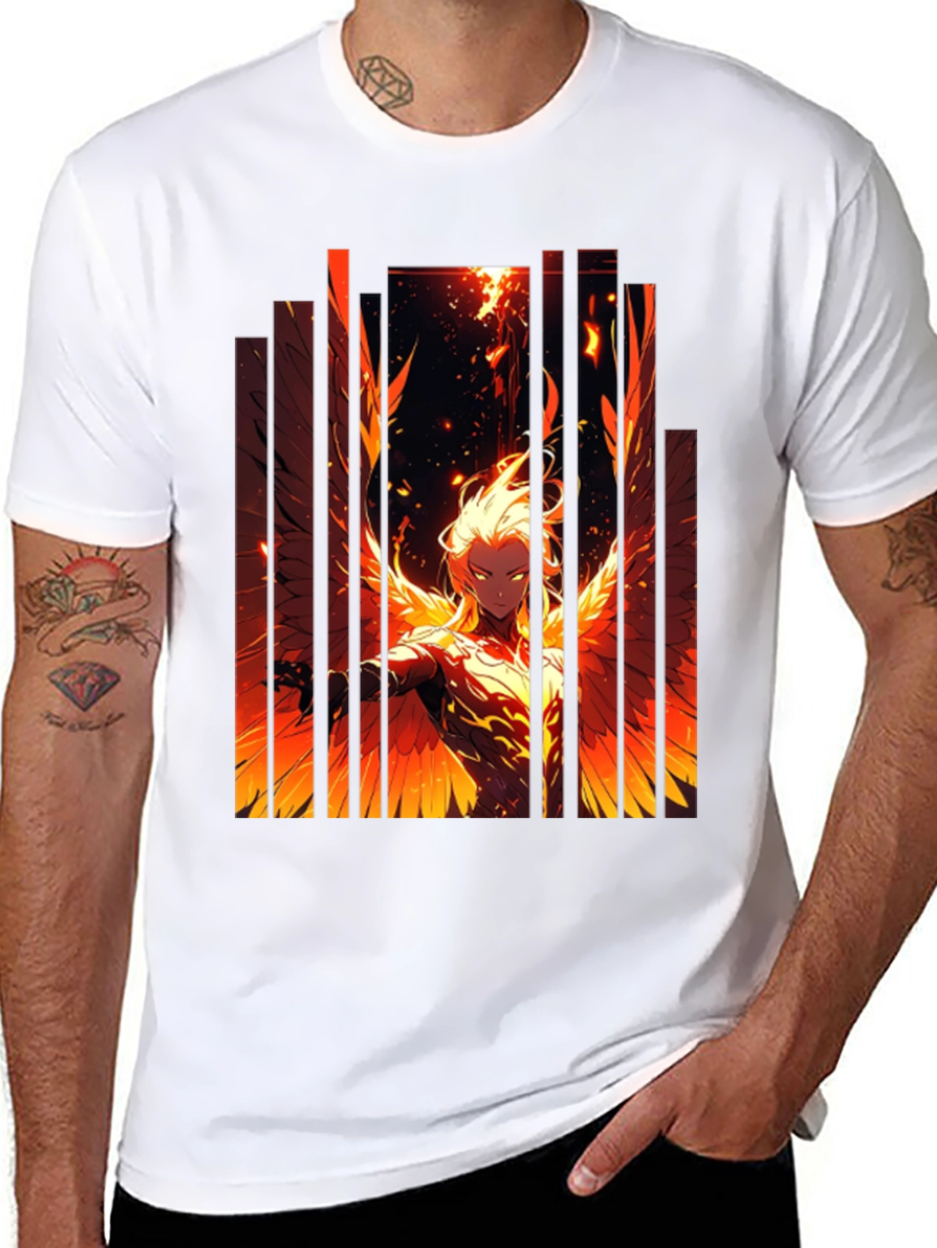 Phoenix Fire Graphic Black T-Shirt