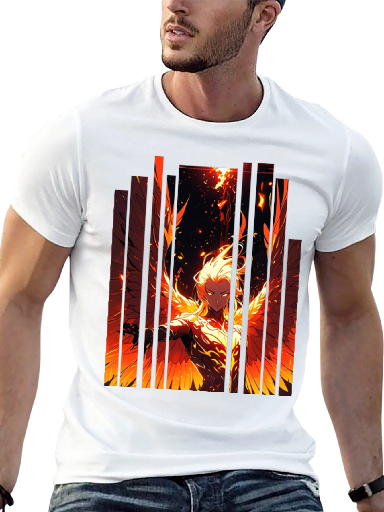 Phoenix Fire Graphic Black T-Shirt