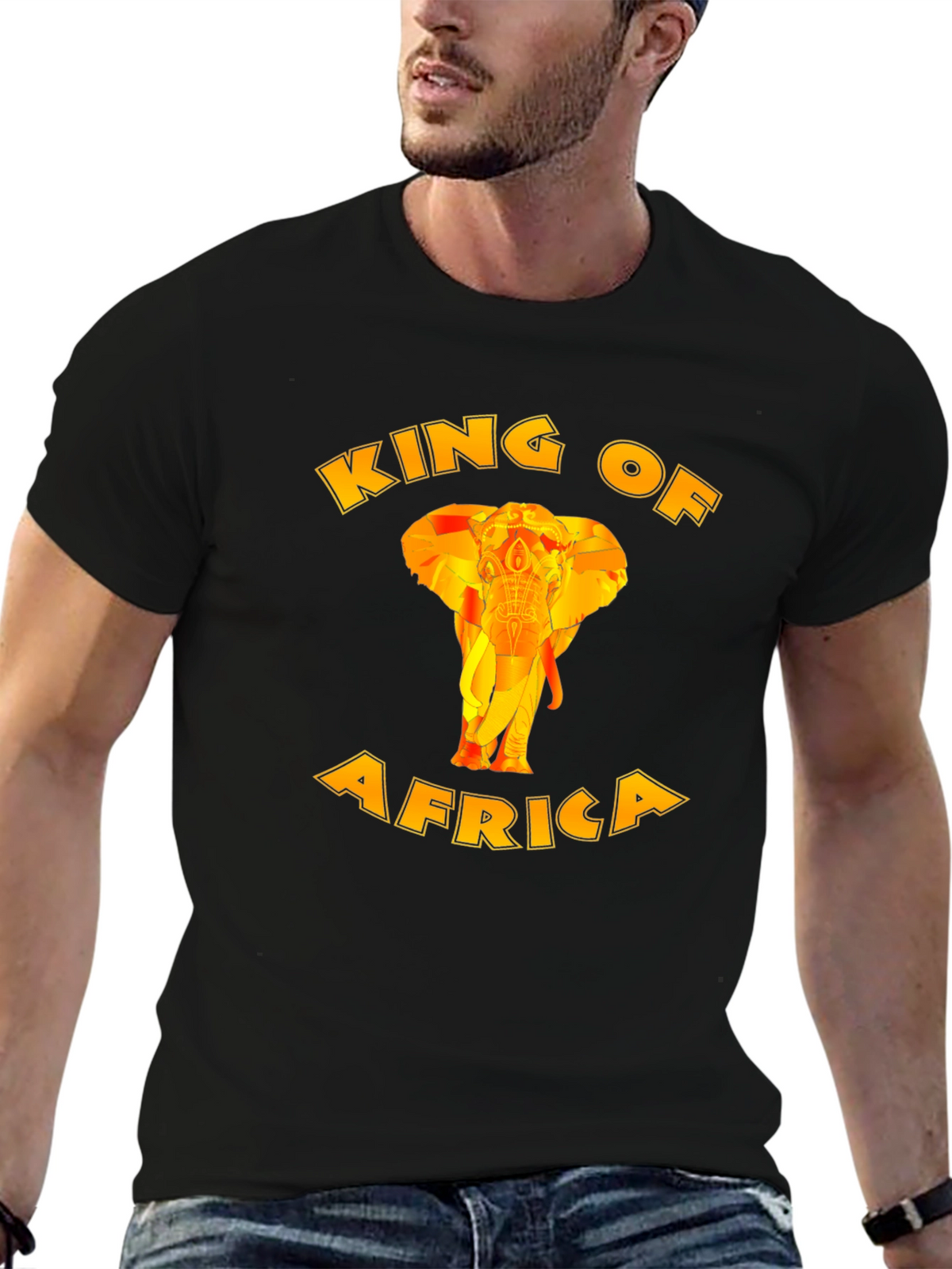 King of Africa Graphic Print Mens T-Shirt