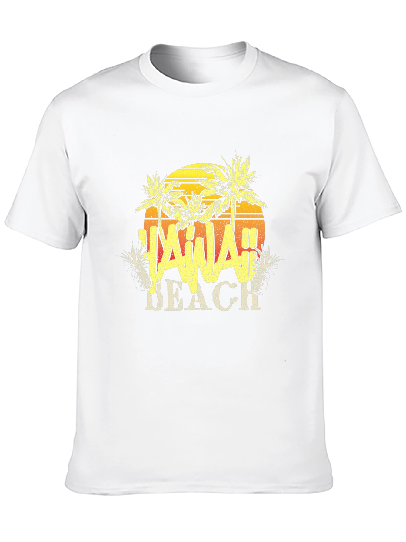 Hawaii Beach T-Shirt - Tropical Design