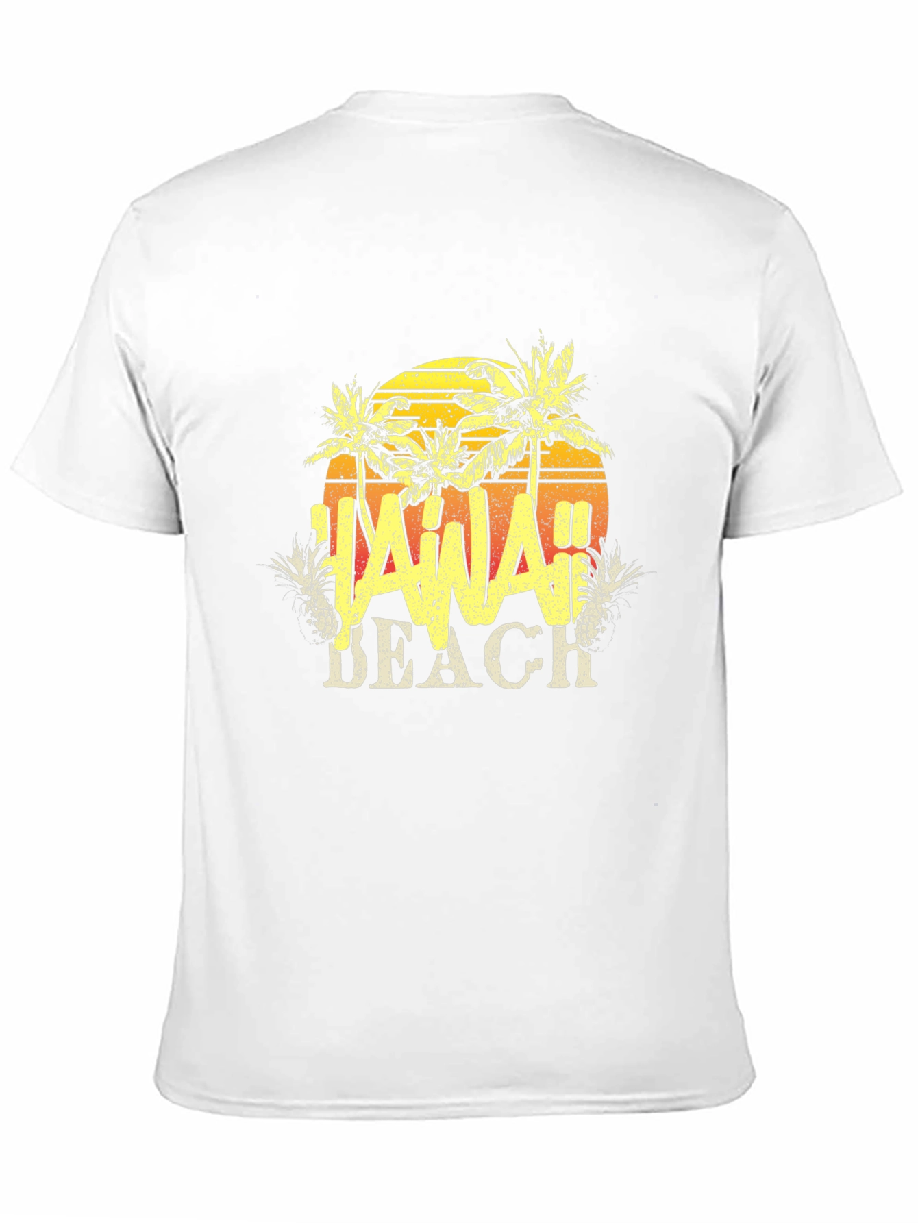 Hawaii Beach T-Shirt - Tropical Design