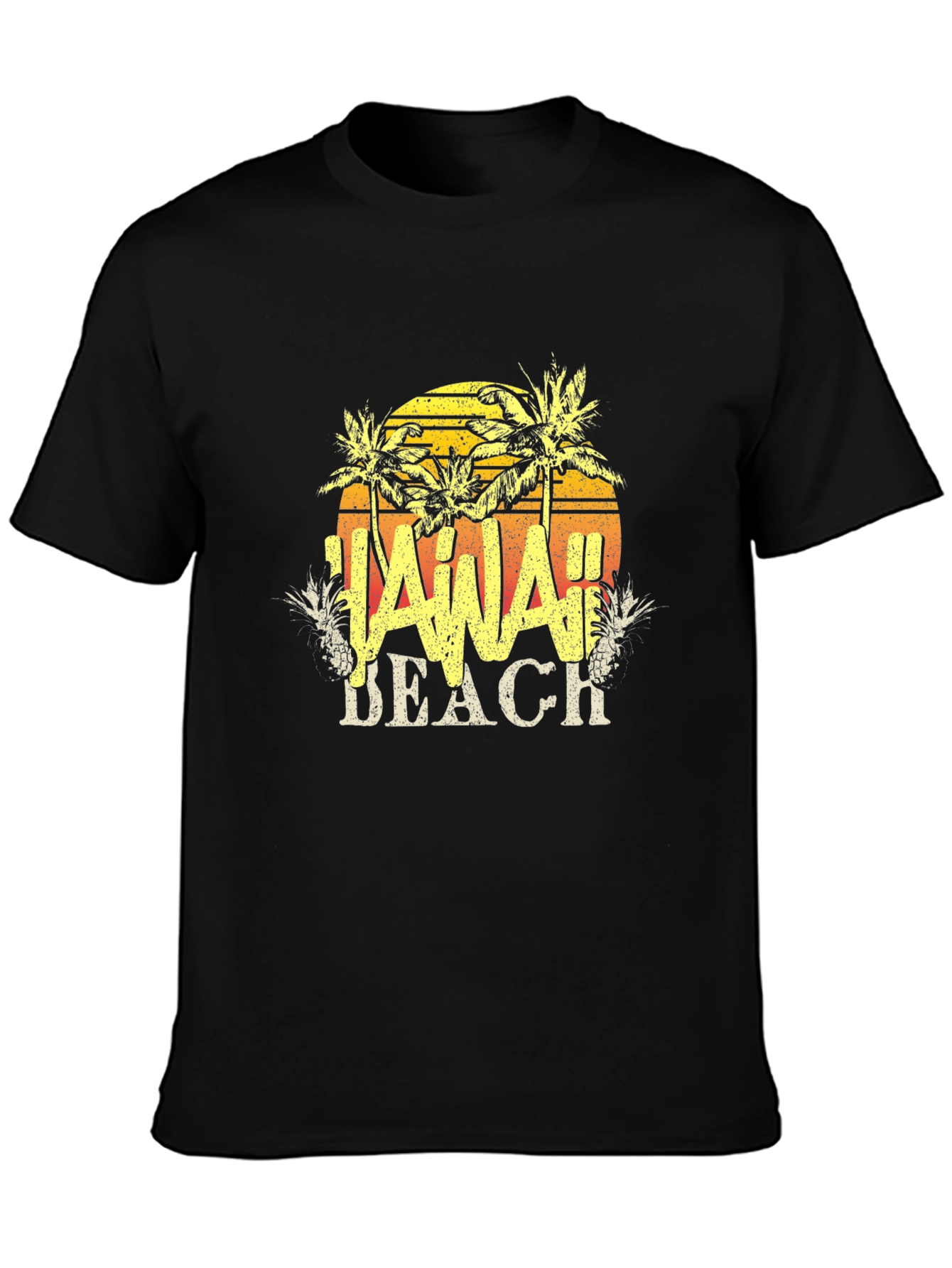 Hawaii Beach T-Shirt - Tropical Design