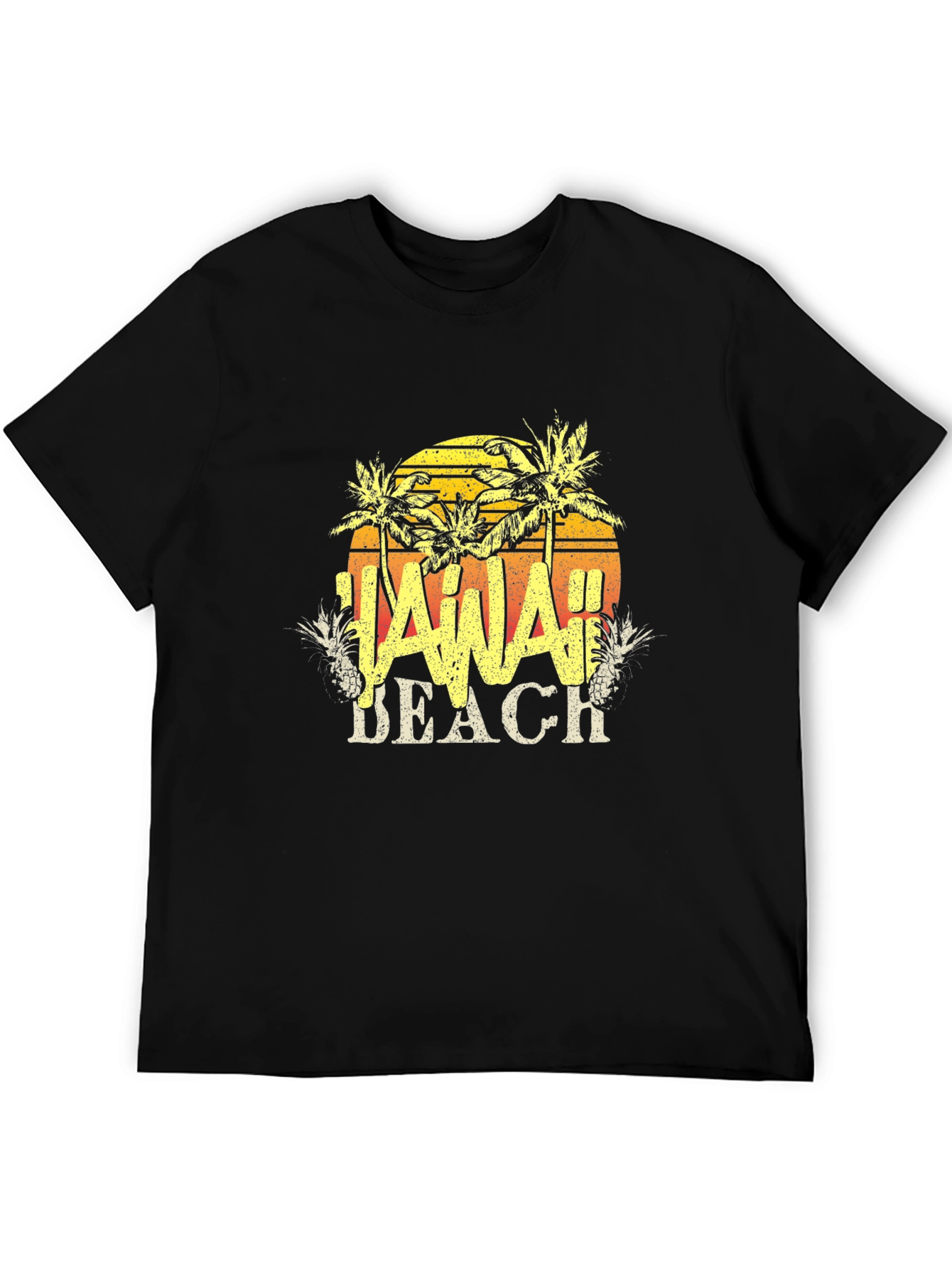 Hawaii Beach T-Shirt - Tropical Design