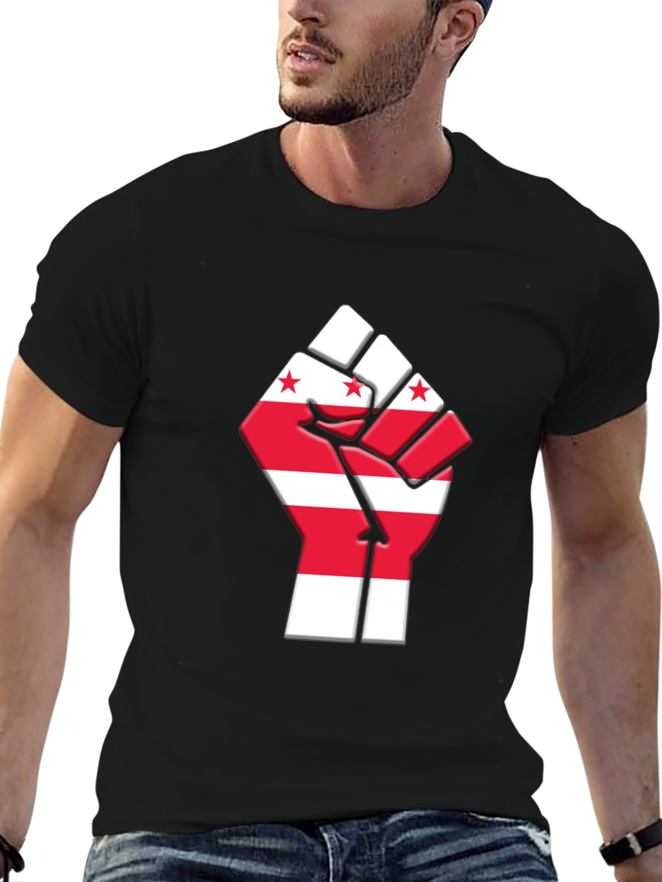 DC Flag Fist T-Shirt - Patriotic Pride