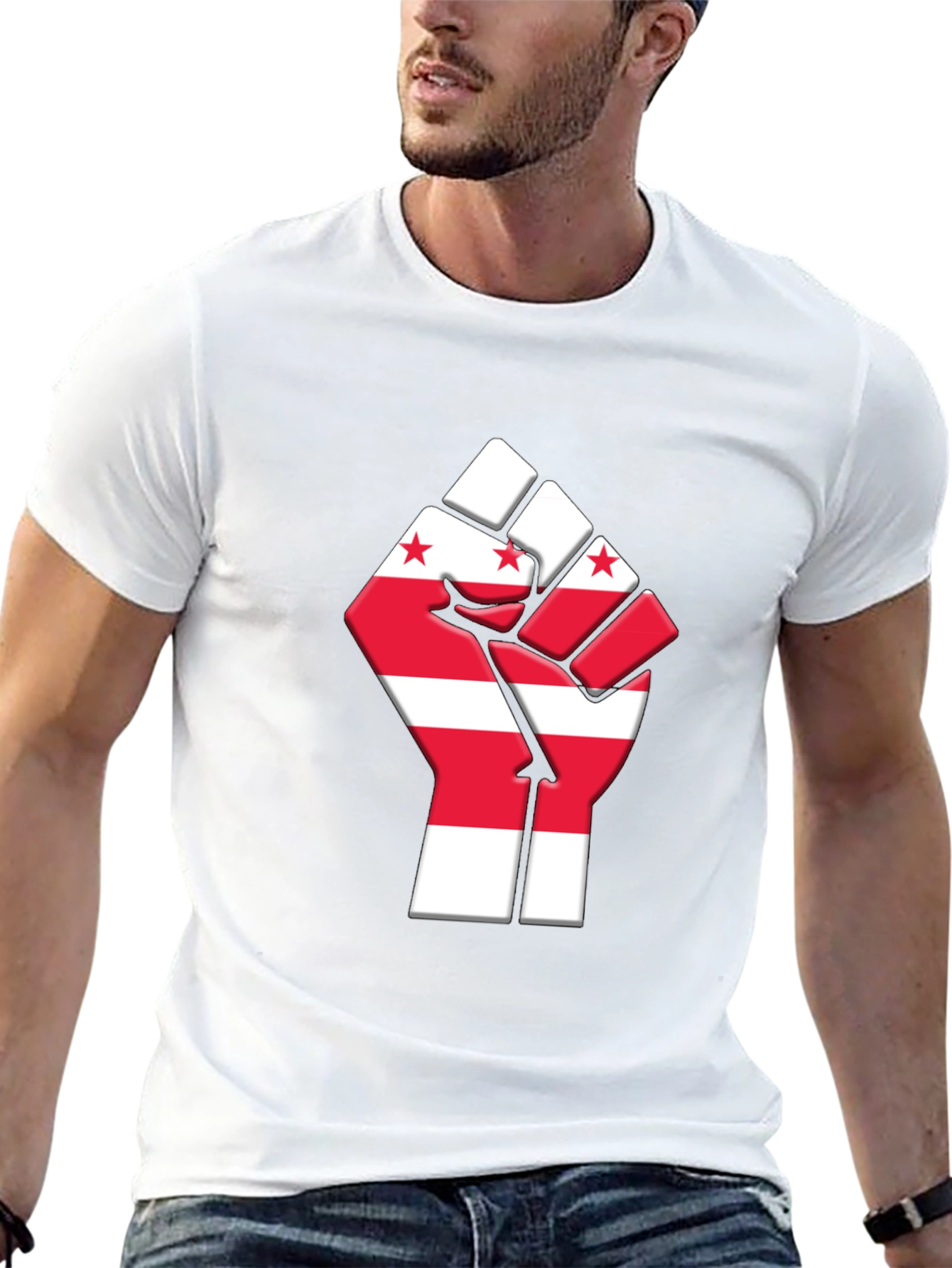 DC Flag Fist T-Shirt - Patriotic Pride