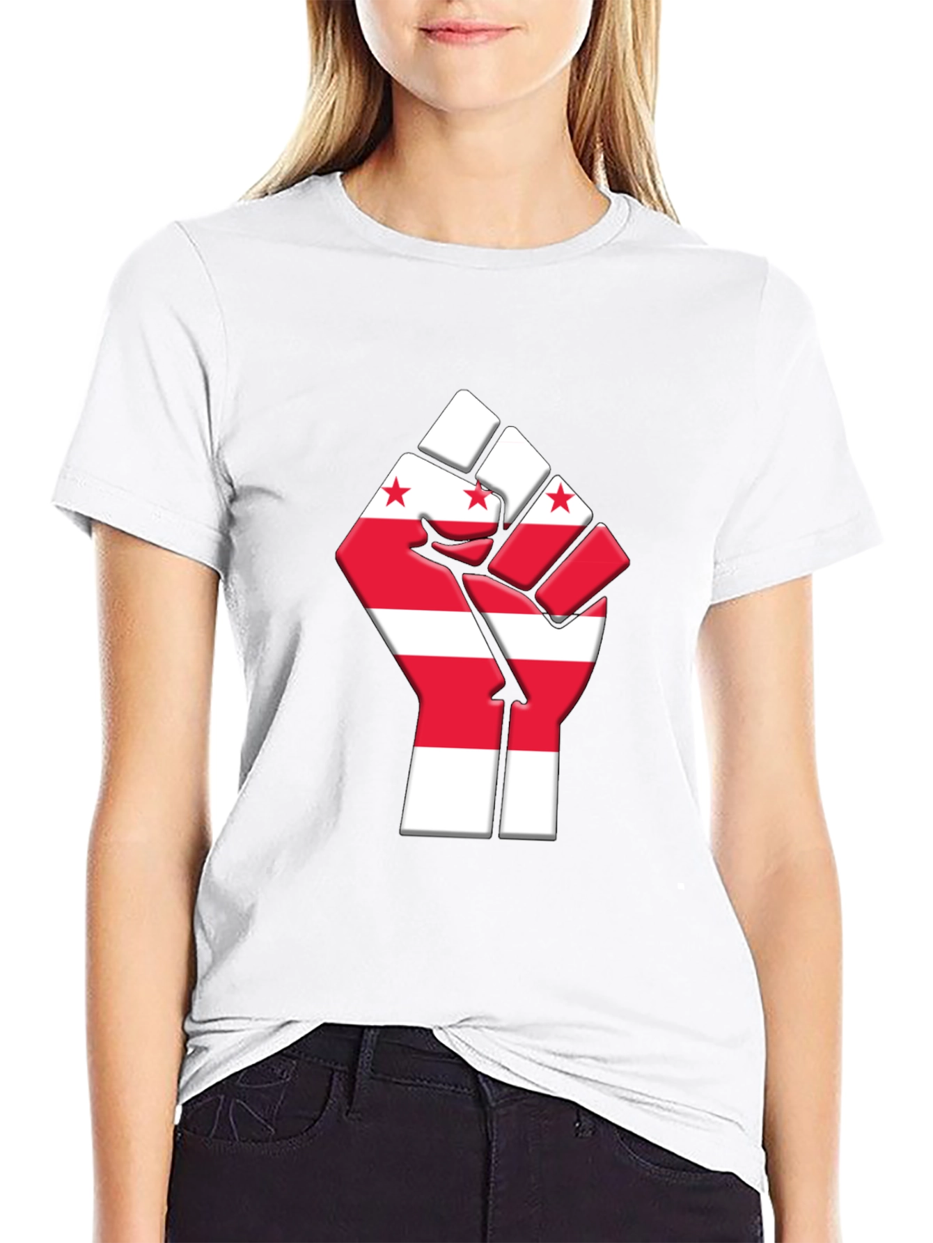 DC Flag Fist T-Shirt - Patriotic Pride