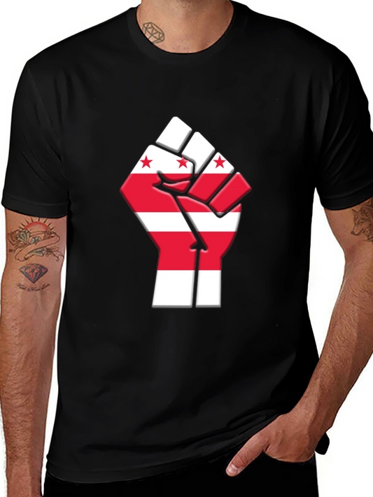 DC Flag Fist T-Shirt - Patriotic Pride