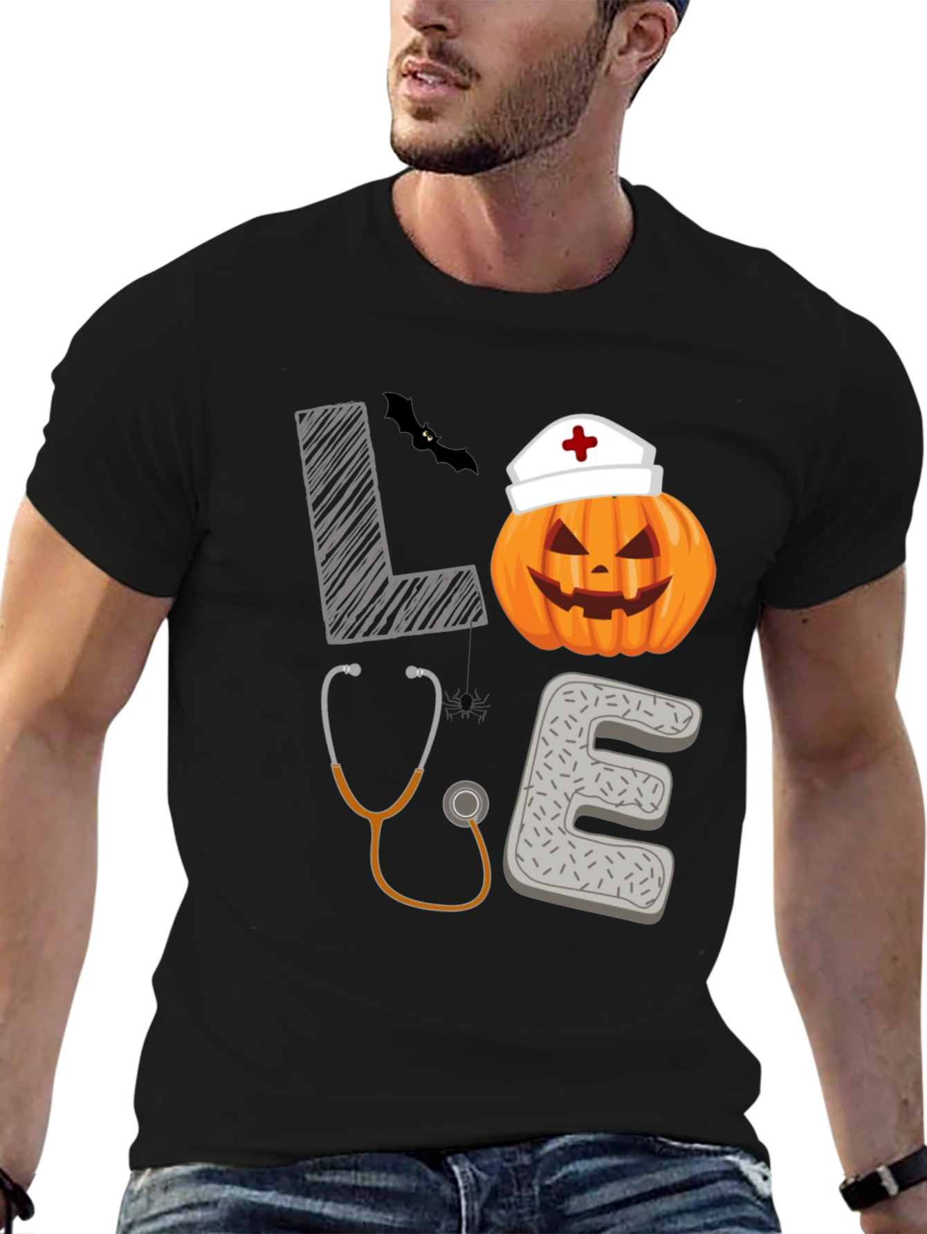 Nurse Halloween Pumpkin T-Shirt
