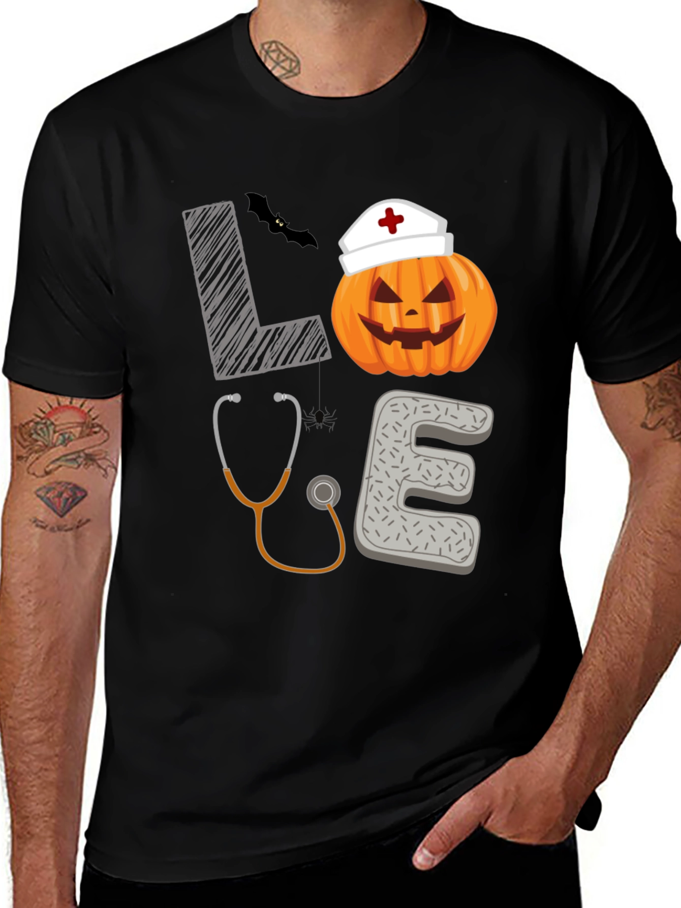 Nurse Halloween Pumpkin T-Shirt