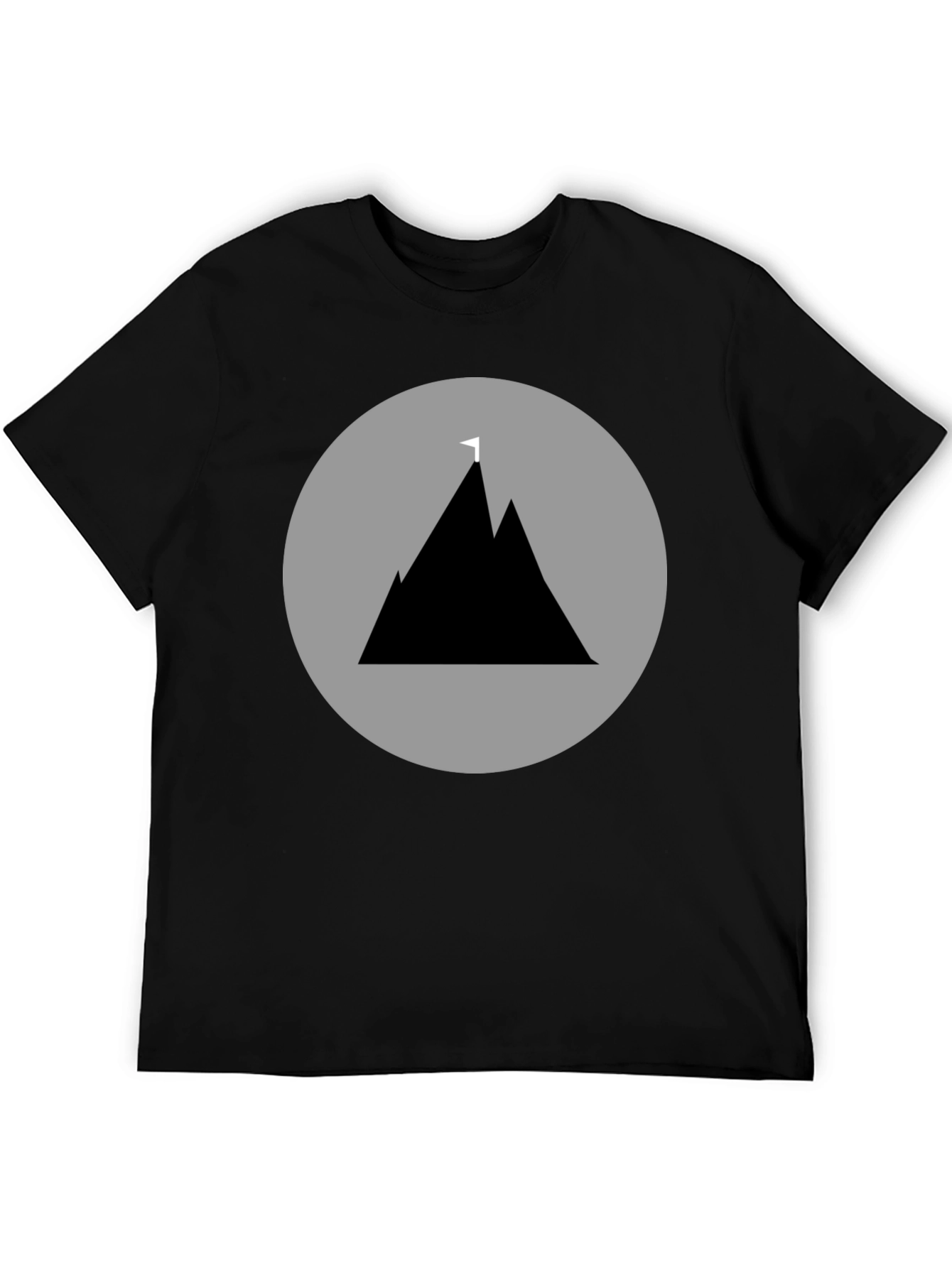 Mountain Peak Graphic Tee - Black