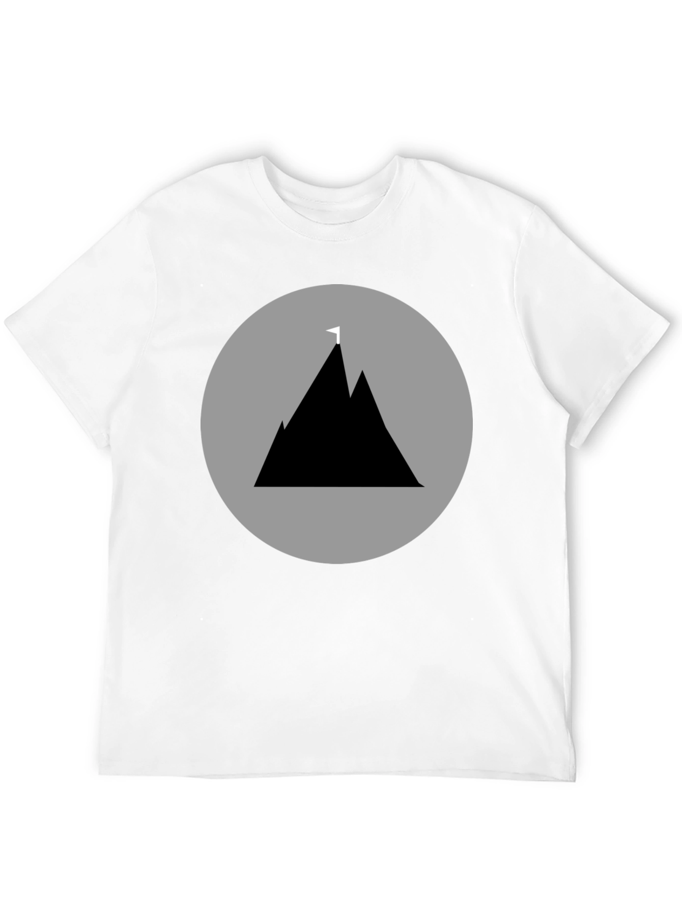 Mountain Peak Graphic Tee - Black