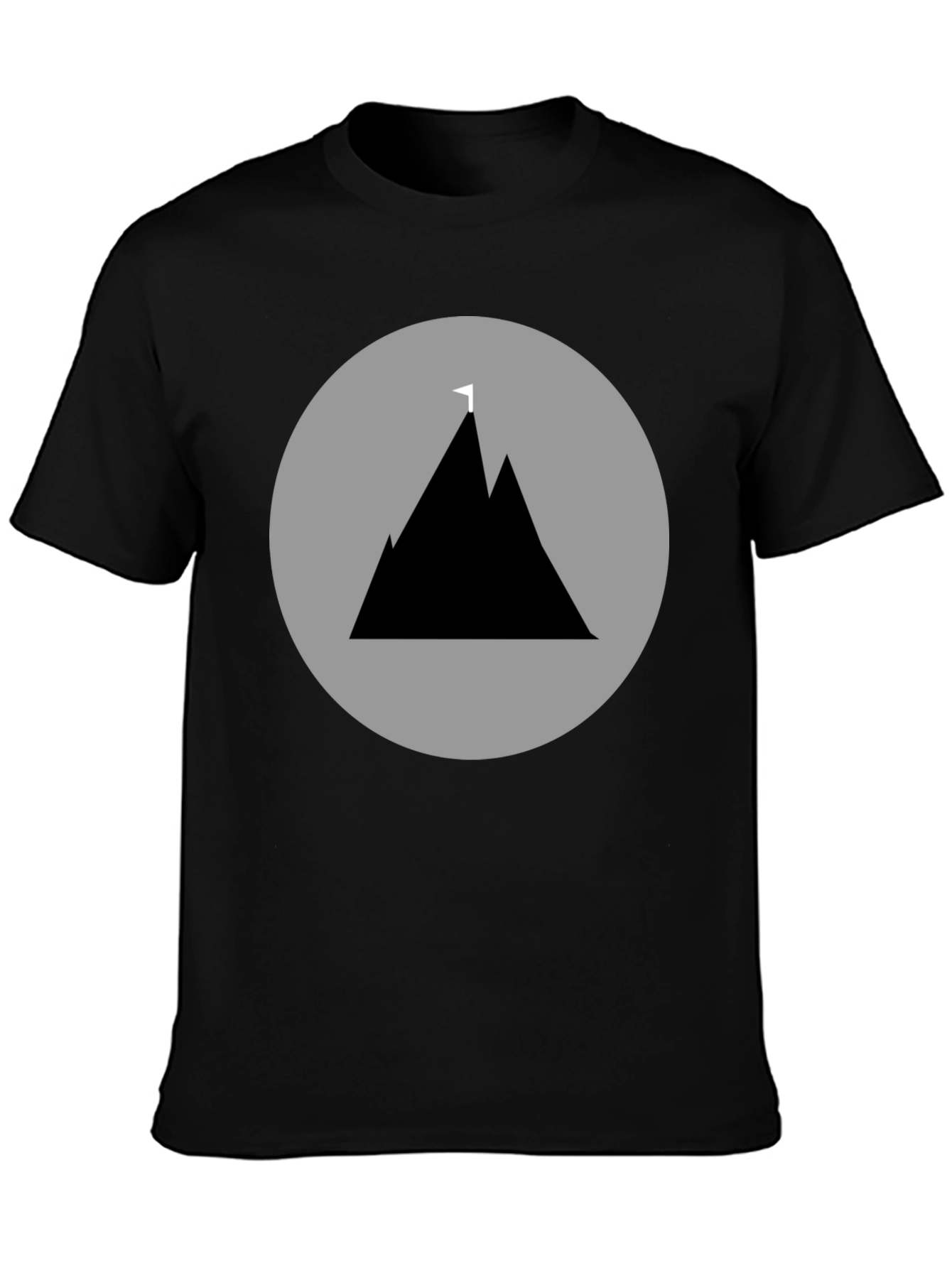 Mountain Peak Graphic Tee - Black