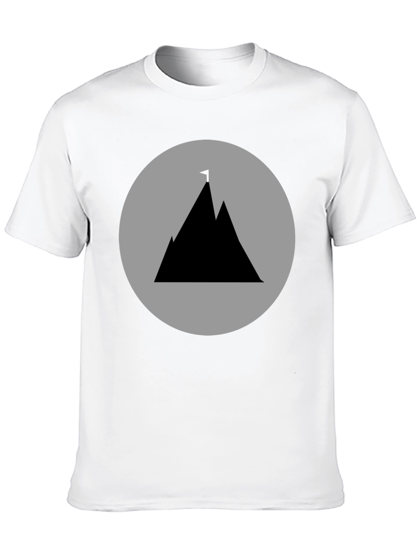 Mountain Peak Graphic Tee - Black