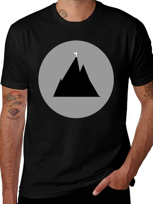 Mountain Peak Graphic Tee - Black