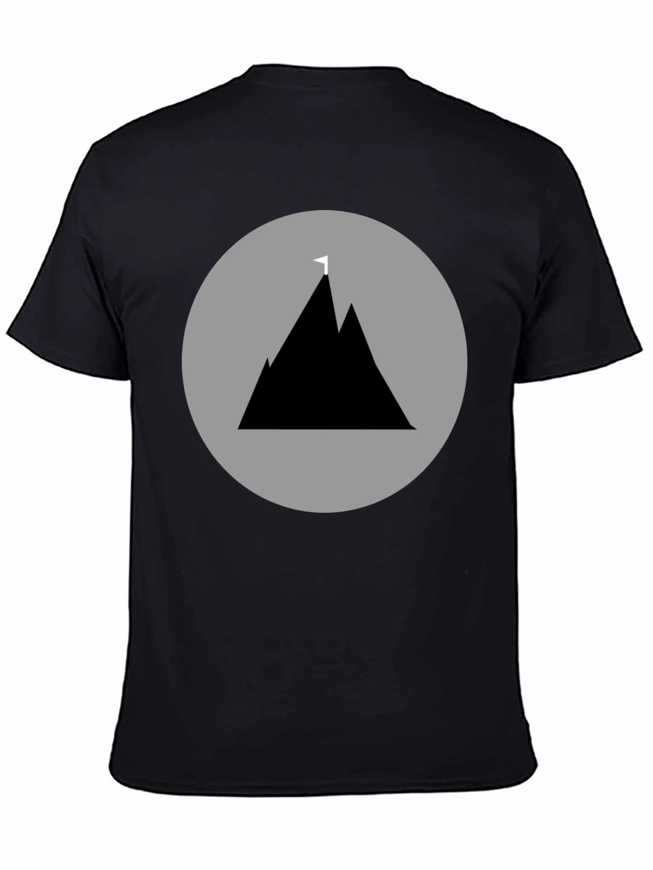 Mountain Peak Graphic Tee - Black