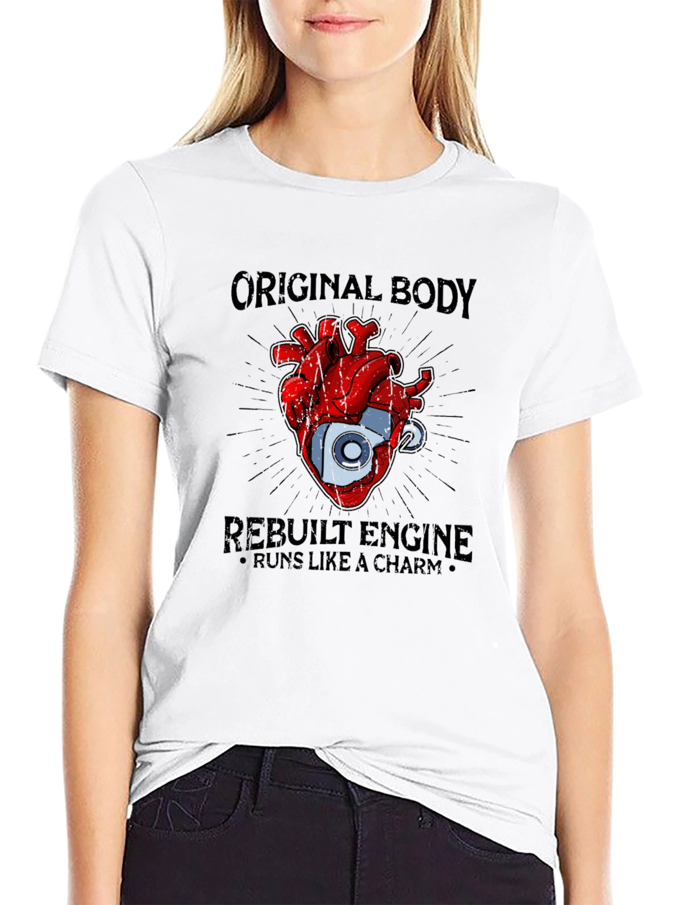 Original Body Rebuilt Engine Graphic T-Shirt