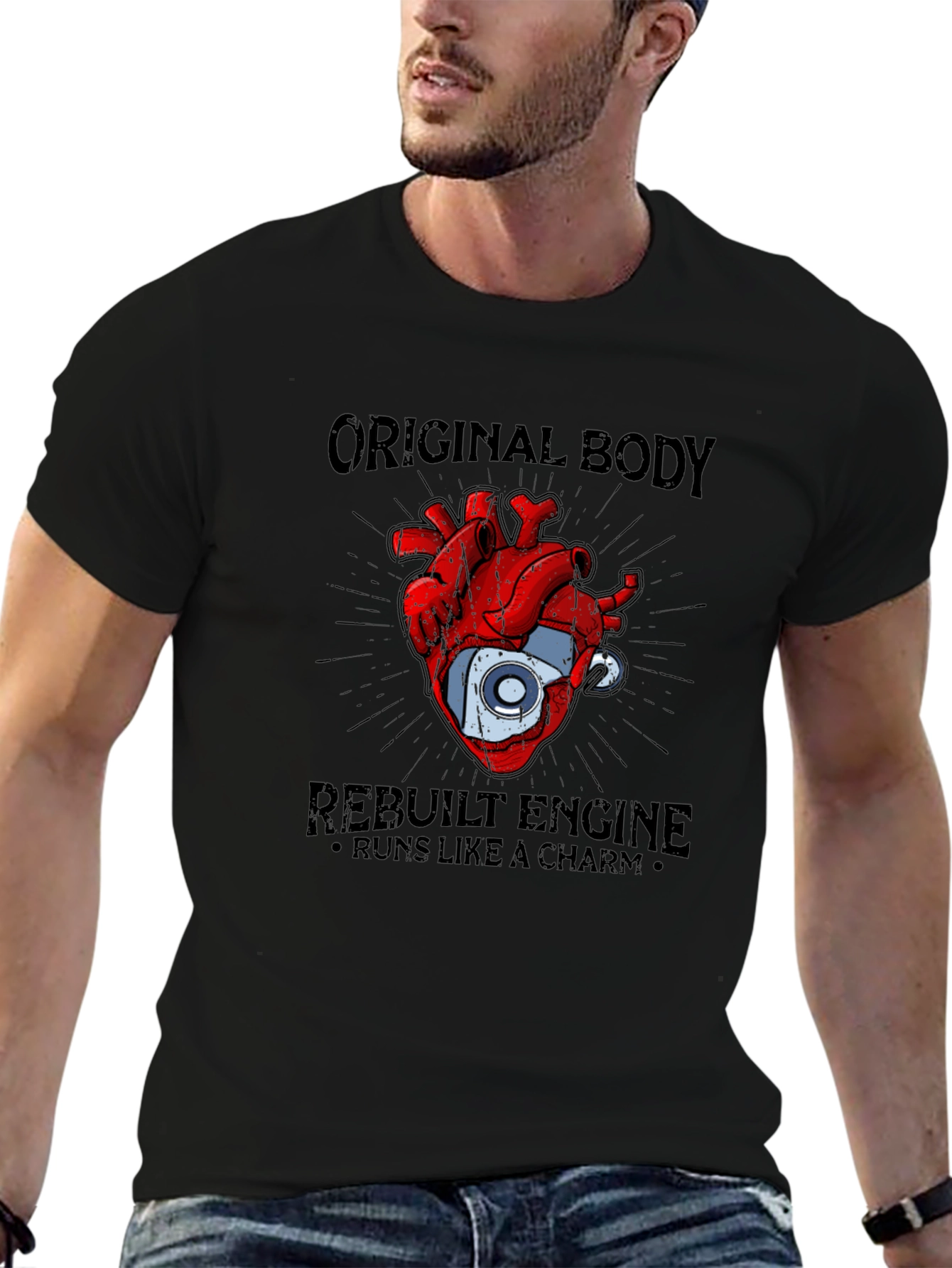 Original Body Rebuilt Engine Graphic T-Shirt