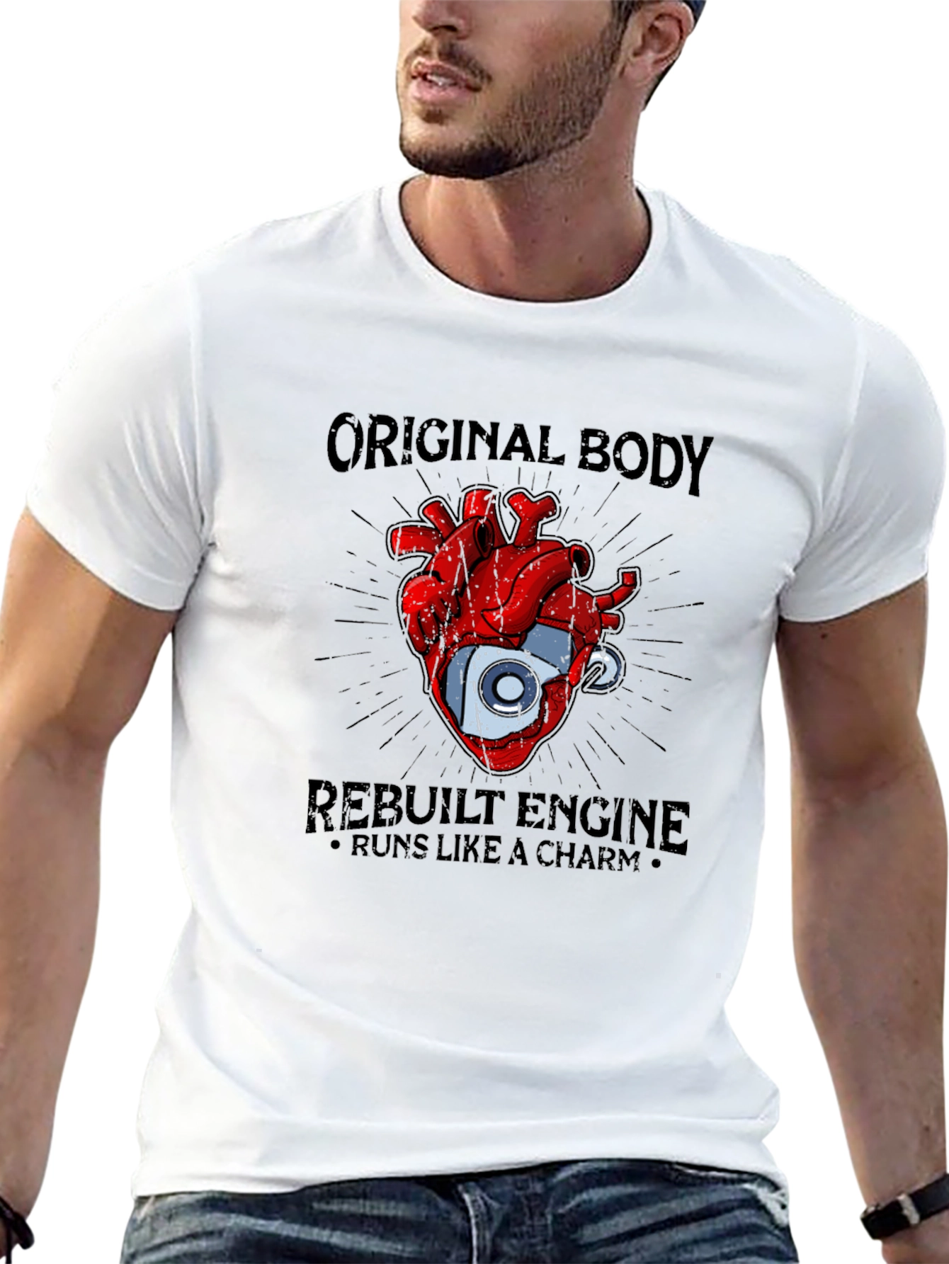 Original Body Rebuilt Engine Graphic T-Shirt