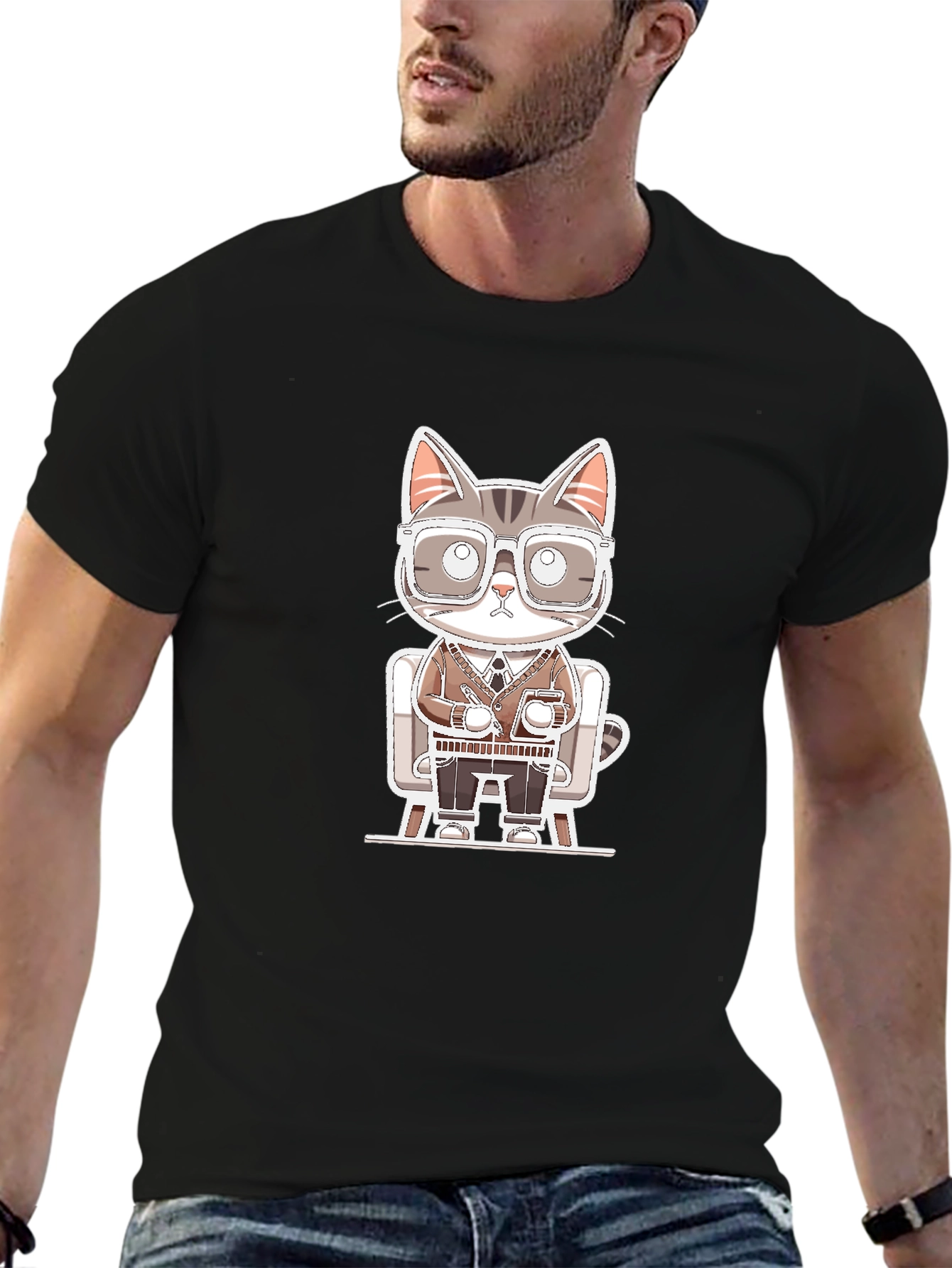 Cool Cat T-Shirt - Office Style