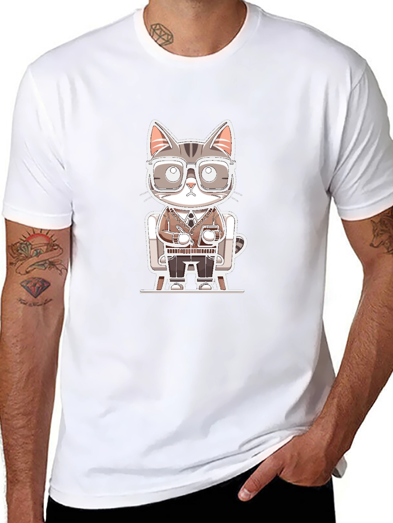 Cool Cat T-Shirt - Office Style
