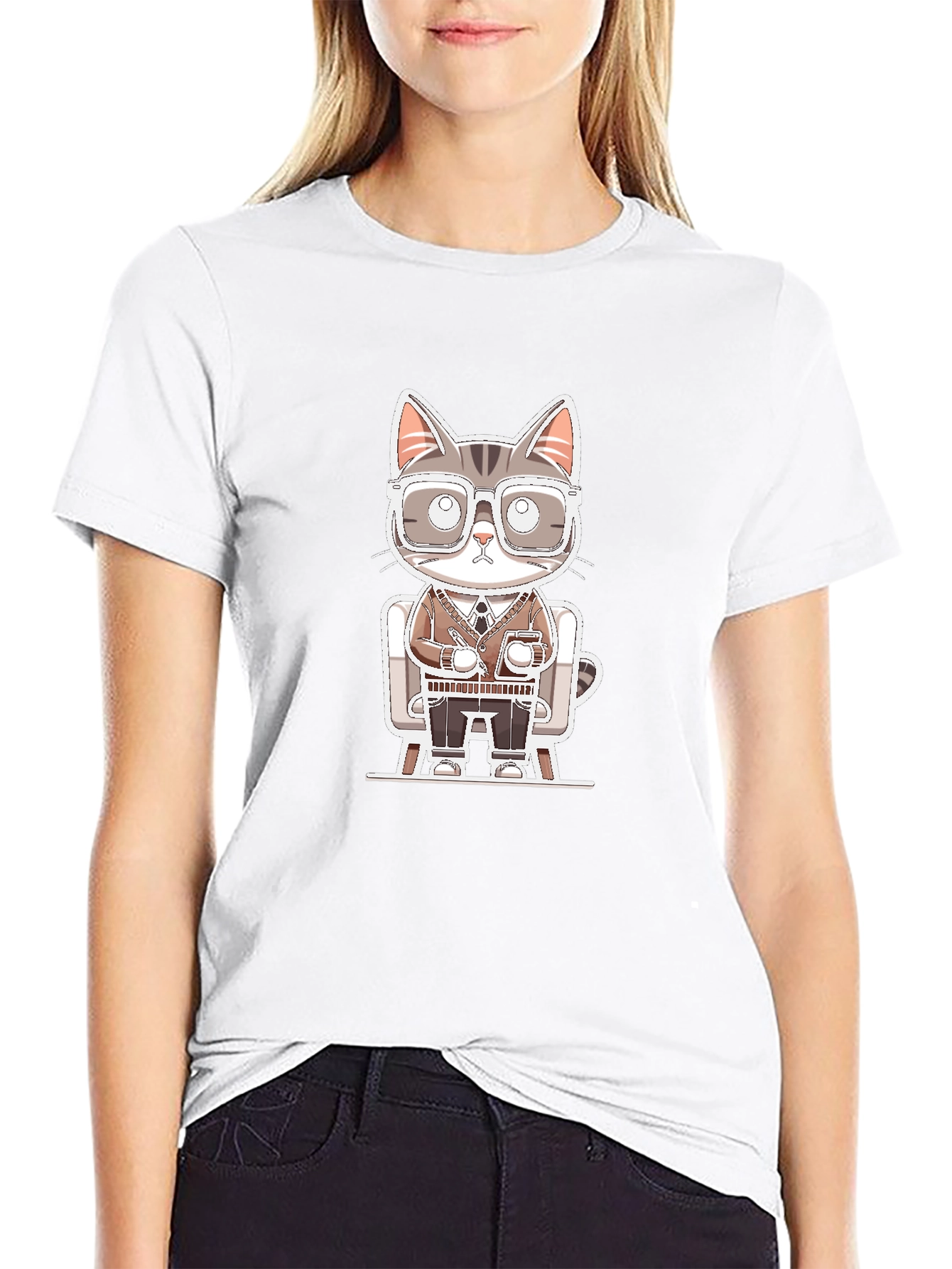 Cool Cat T-Shirt - Office Style