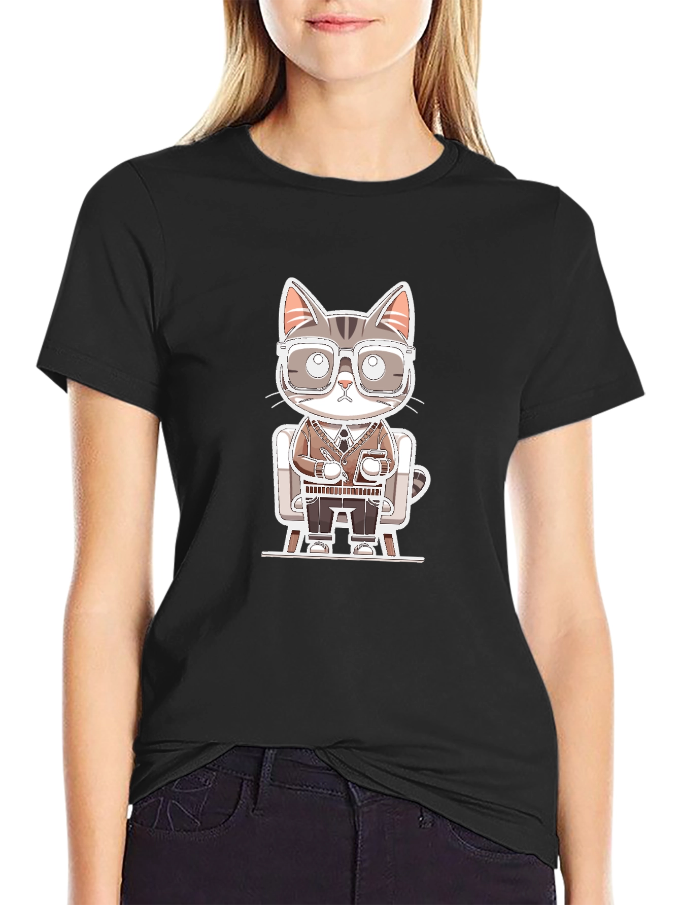 Cool Cat T-Shirt - Office Style