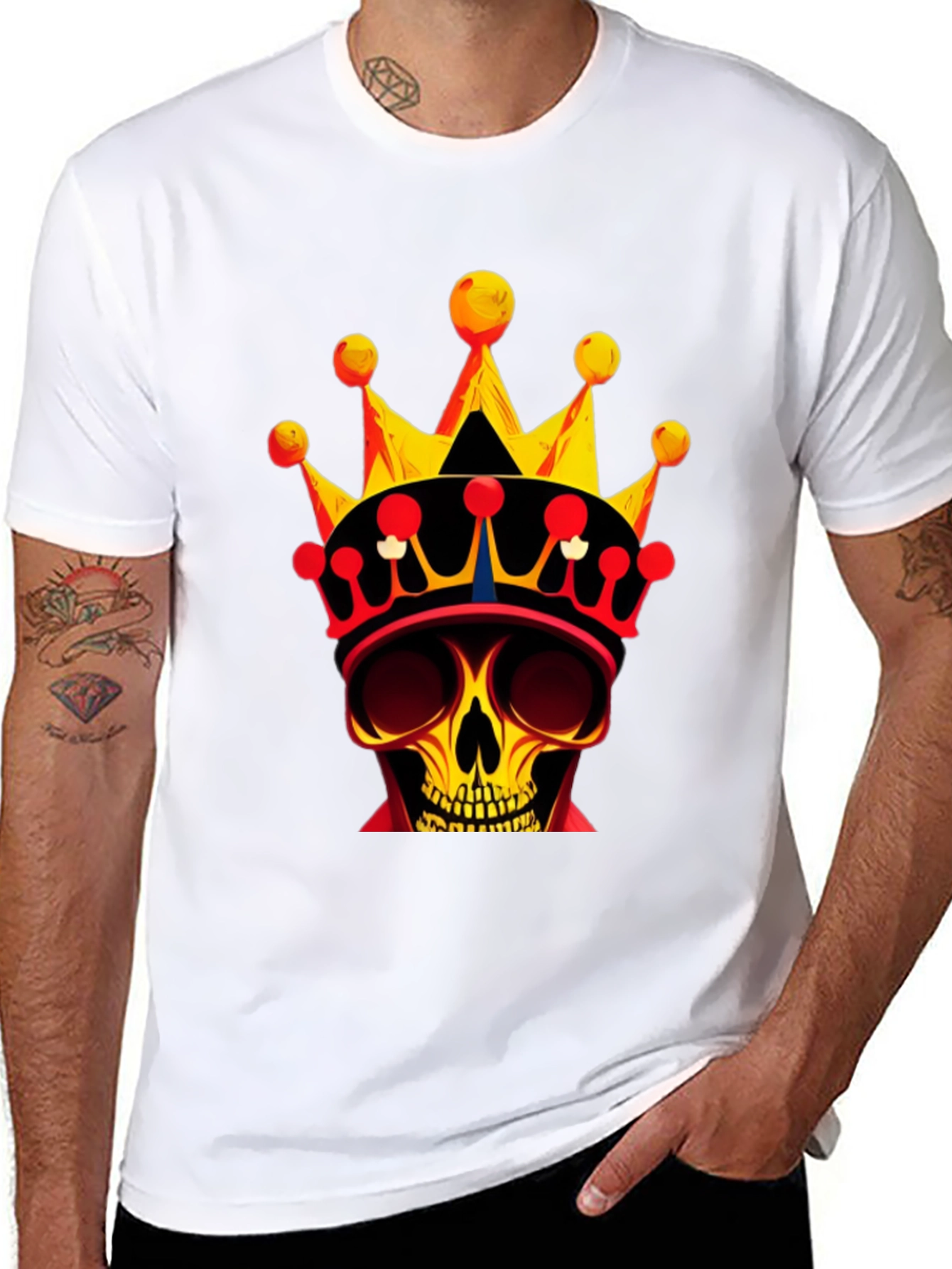 Skull King Graphic Tee - Bold Black T-Shirt