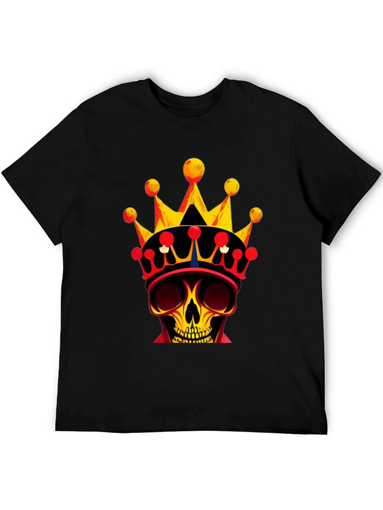 Skull King Graphic Tee - Bold Black T-Shirt
